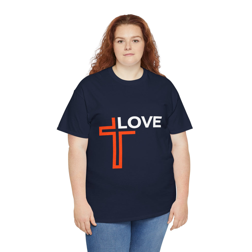 Love Unisex Heavy Cotton T-Shirt – Christian Faith Tee, Inspirational Apparel