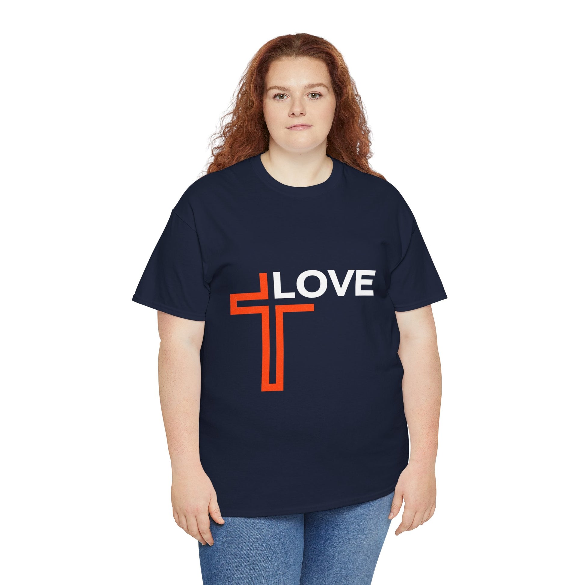 Love Unisex Heavy Cotton T-Shirt – Christian Faith Tee, Inspirational Apparel