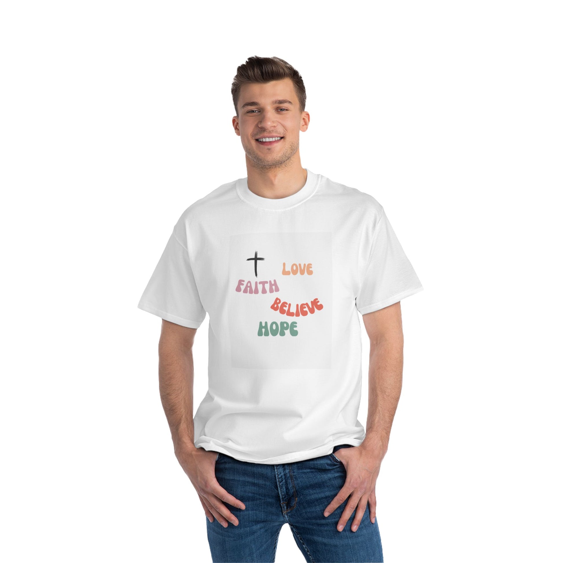LOVE FAITH HOPE Inspirational T-Shirt