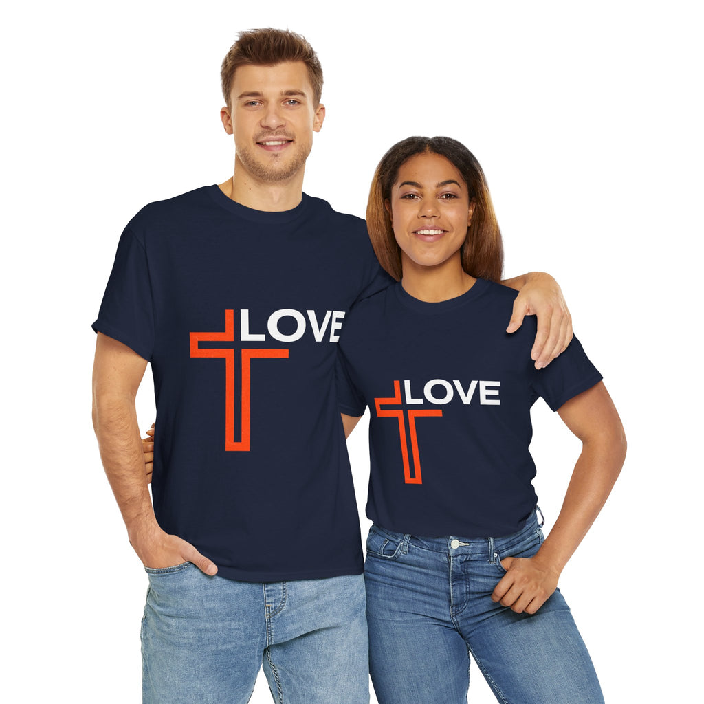 Love Unisex Heavy Cotton T-Shirt – Christian Faith Tee, Inspirational Apparel