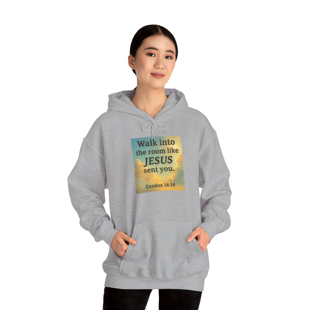 Walk Into The Room Unisex Heavy Blend™ Hooded Sweatshirt