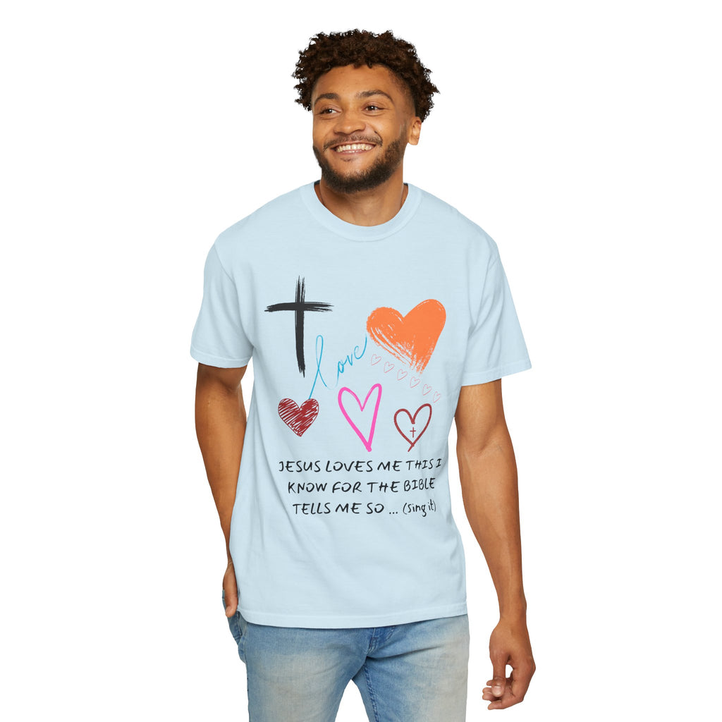 Faith-Inspired Unisex T-Shirt | Jesus Loves Me Design | Christian Apparel, Inspirational Gift, Casual Wear, Spiritual Clothing, Everyday Tee