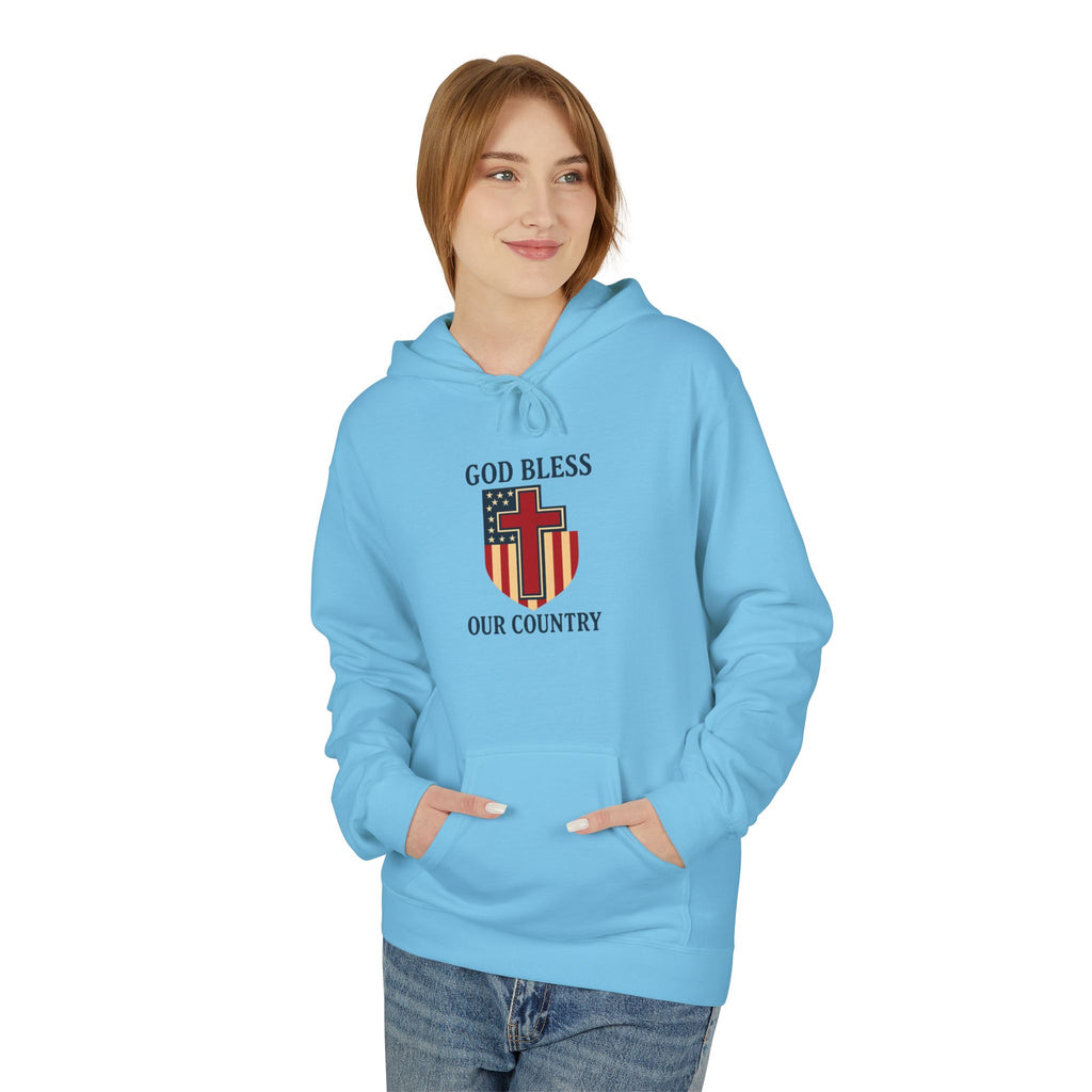 Patriotic Fleece Hoodie – Unisex Cozy Sweatshirt for All Seasons
