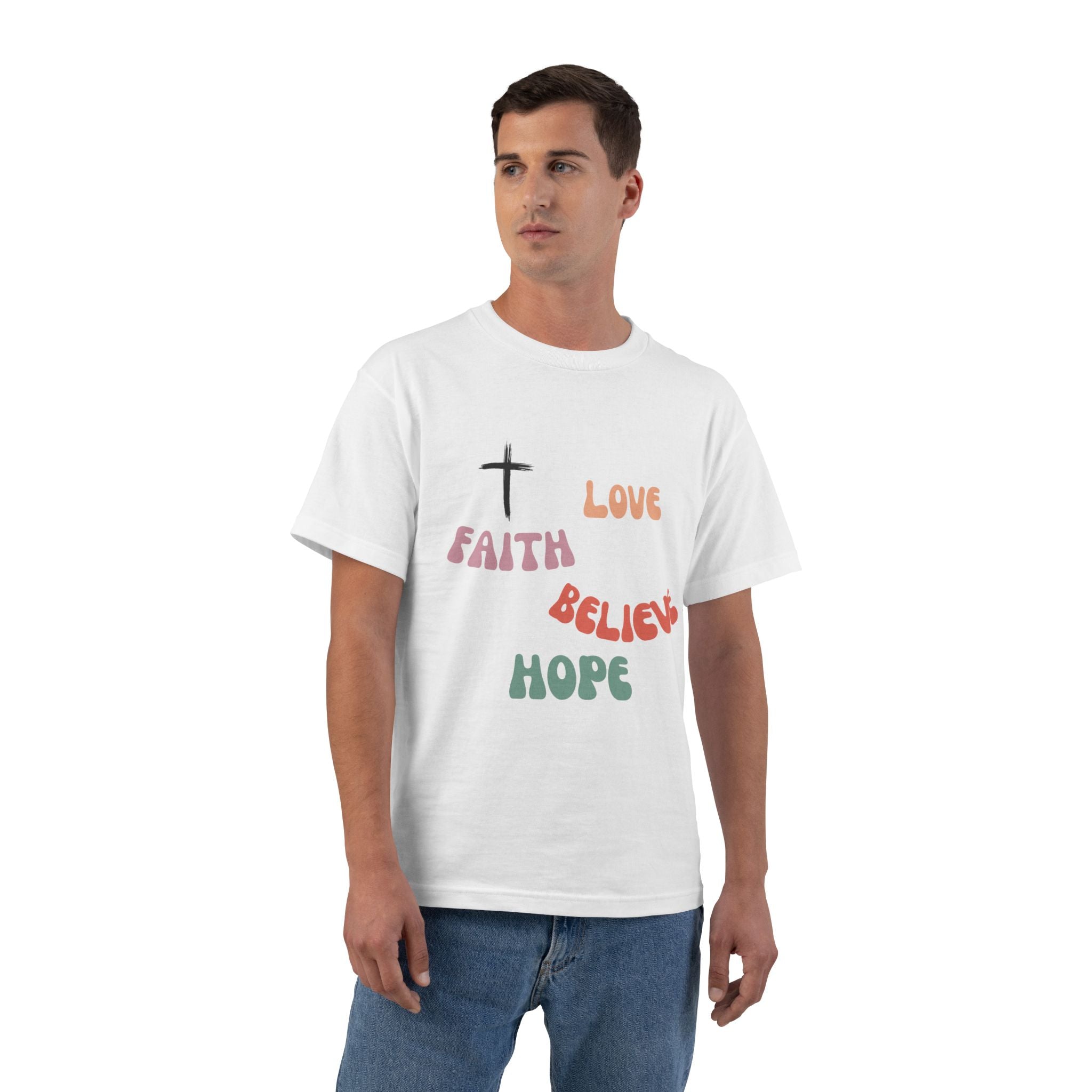 LOVE FAITH HOPE Inspirational T-Shirt