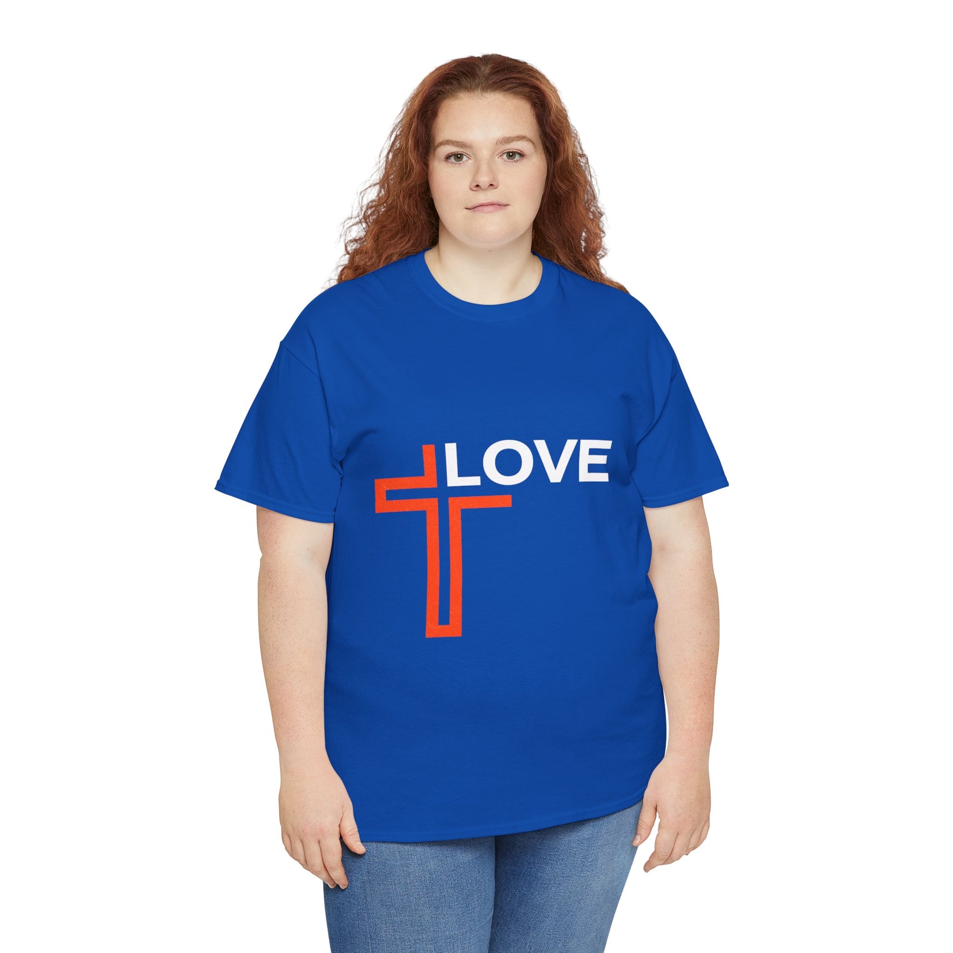 Love Unisex Heavy Cotton T-Shirt – Christian Faith Tee, Inspirational Apparel