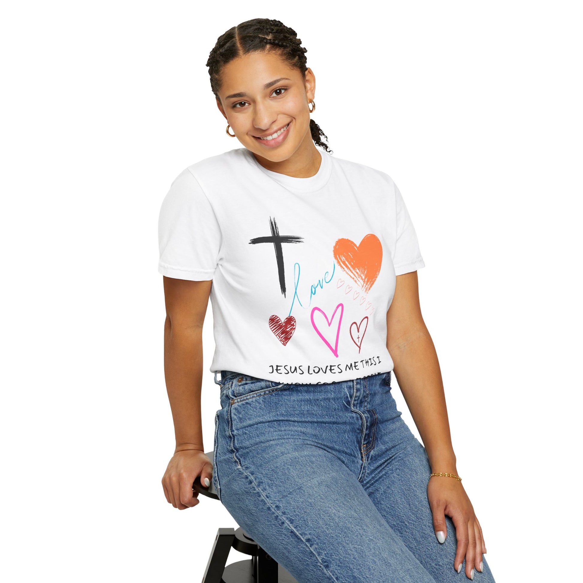 Faith-Inspired Unisex T-Shirt | Jesus Loves Me Design | Christian Apparel, Inspirational Gift, Casual Wear, Spiritual Clothing, Everyday Tee
