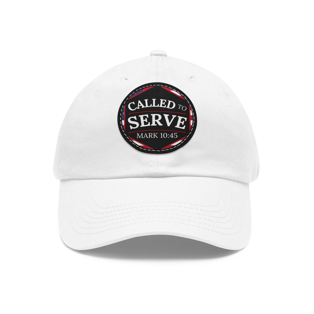 Called to Serve Dad Hat with Leather Patch