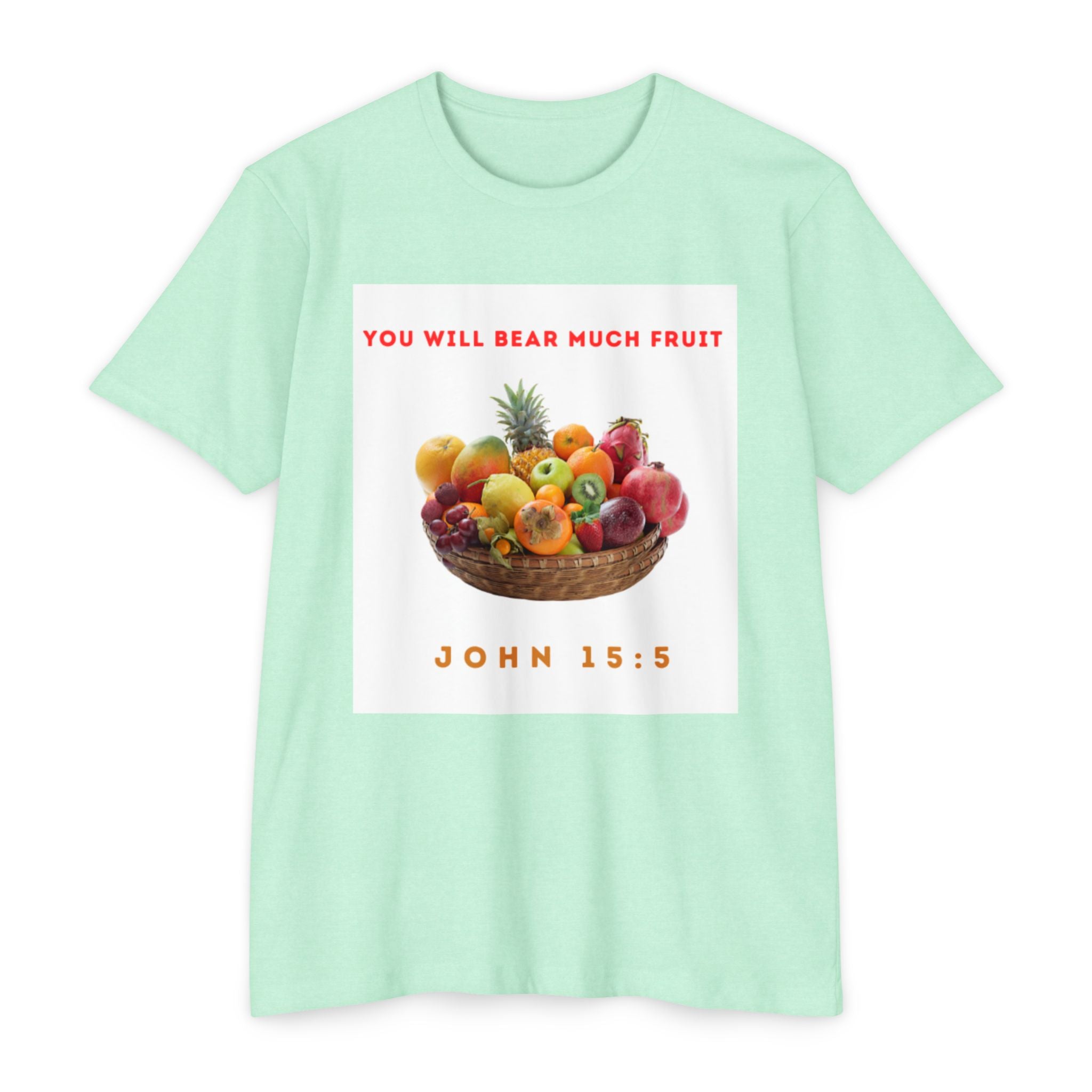 Fruitful Blessings Unisex T-Shirt, Inspirational Gift, Christian Tee, Summer Style, Motivational Shirt, Faith-Based Apparel