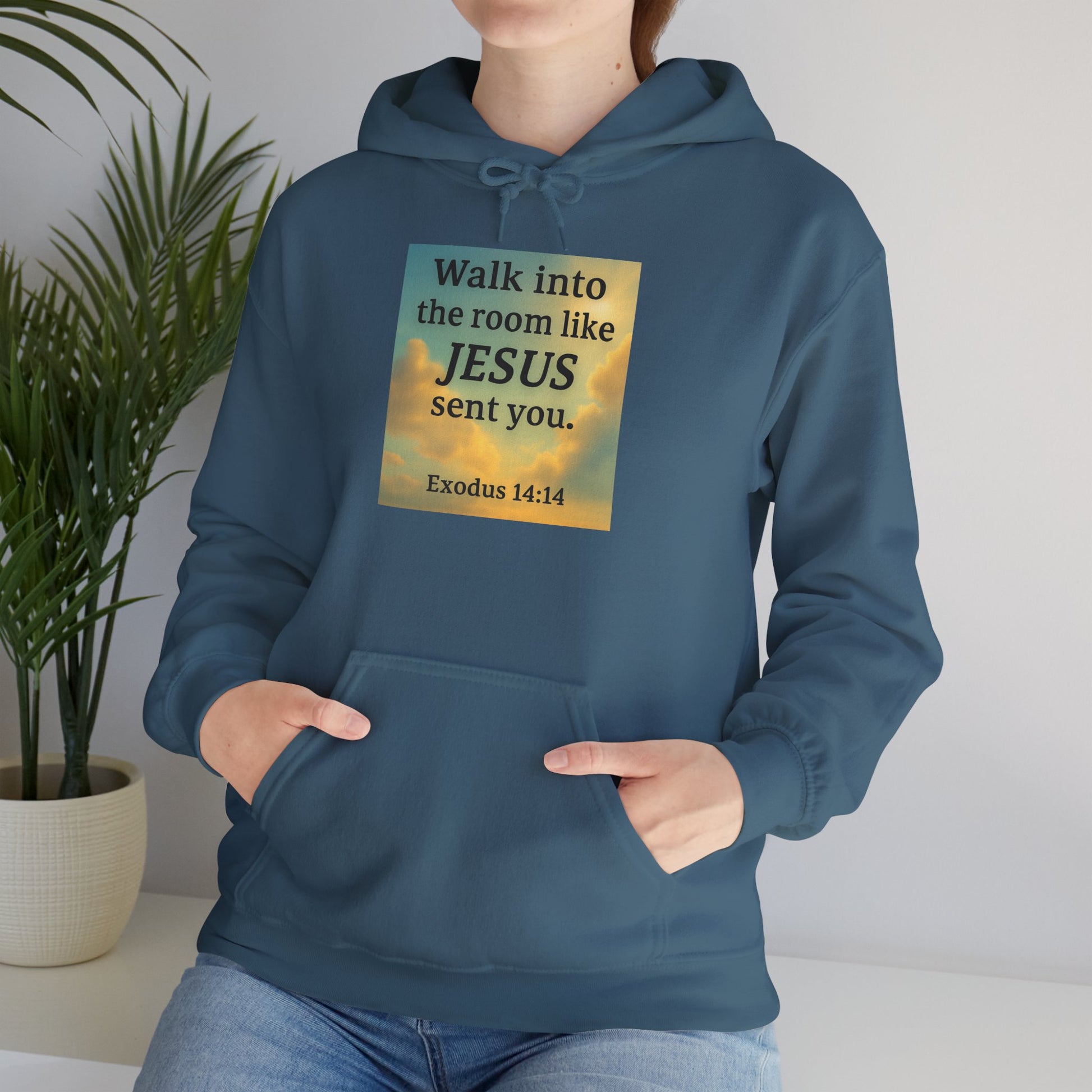 Walk Into The Room Unisex Heavy Blend™ Hooded Sweatshirt