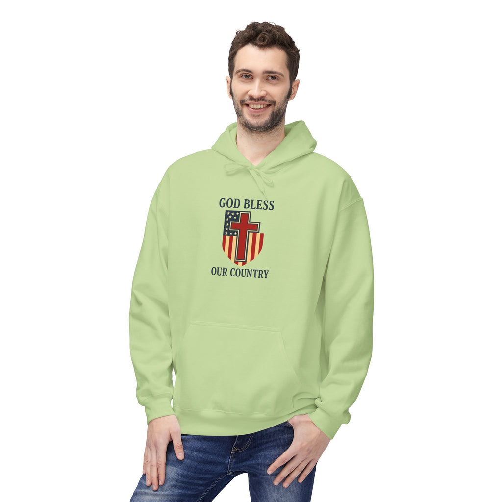 Patriotic Fleece Hoodie – Unisex Cozy Sweatshirt for All Seasons