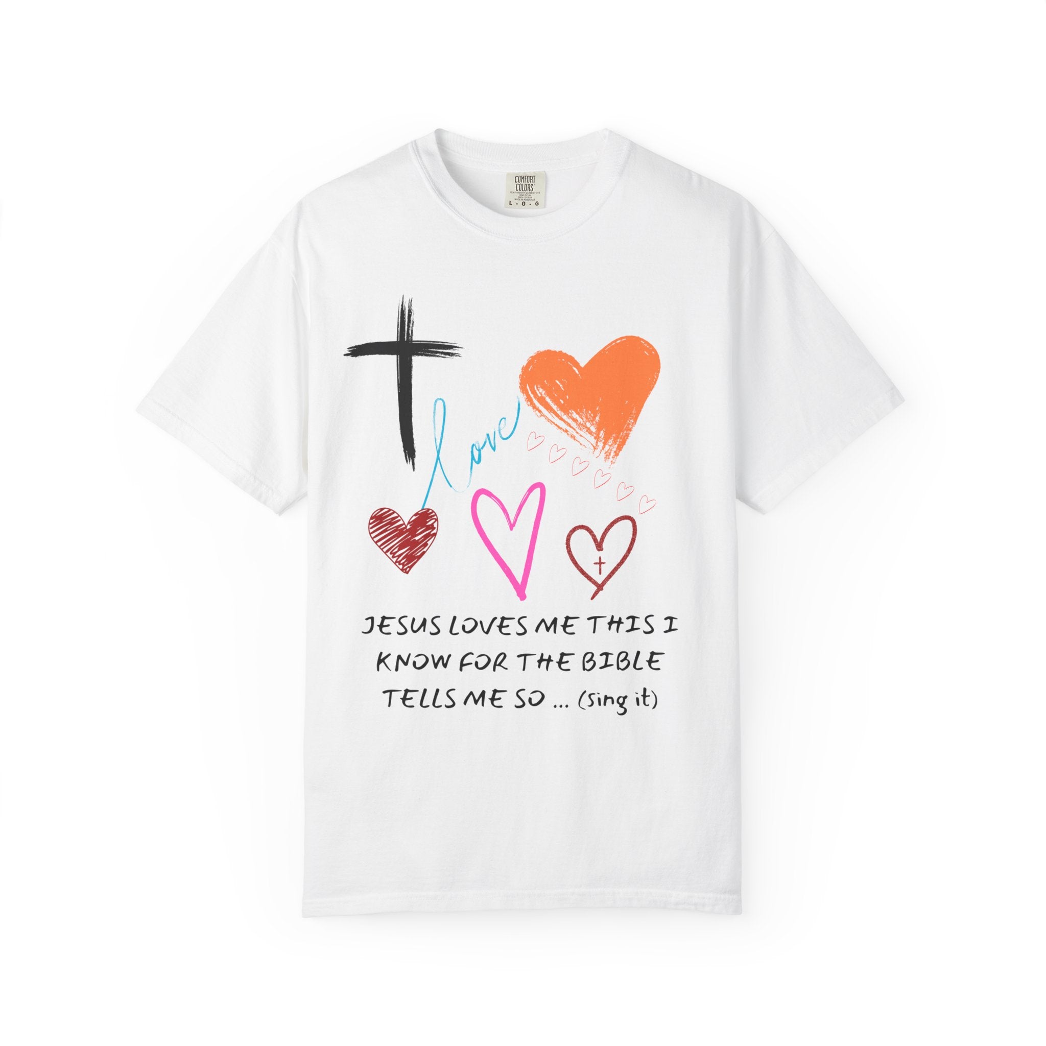Faith-Inspired Unisex T-Shirt | Jesus Loves Me Design | Christian Apparel, Inspirational Gift, Casual Wear, Spiritual Clothing, Everyday Tee