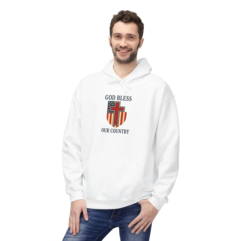 Patriotic Fleece Hoodie – Unisex Cozy Sweatshirt for All Seasons