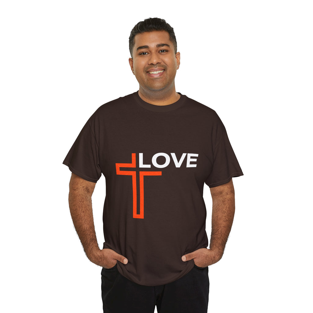 Love Unisex Heavy Cotton T-Shirt – Christian Faith Tee, Inspirational Apparel