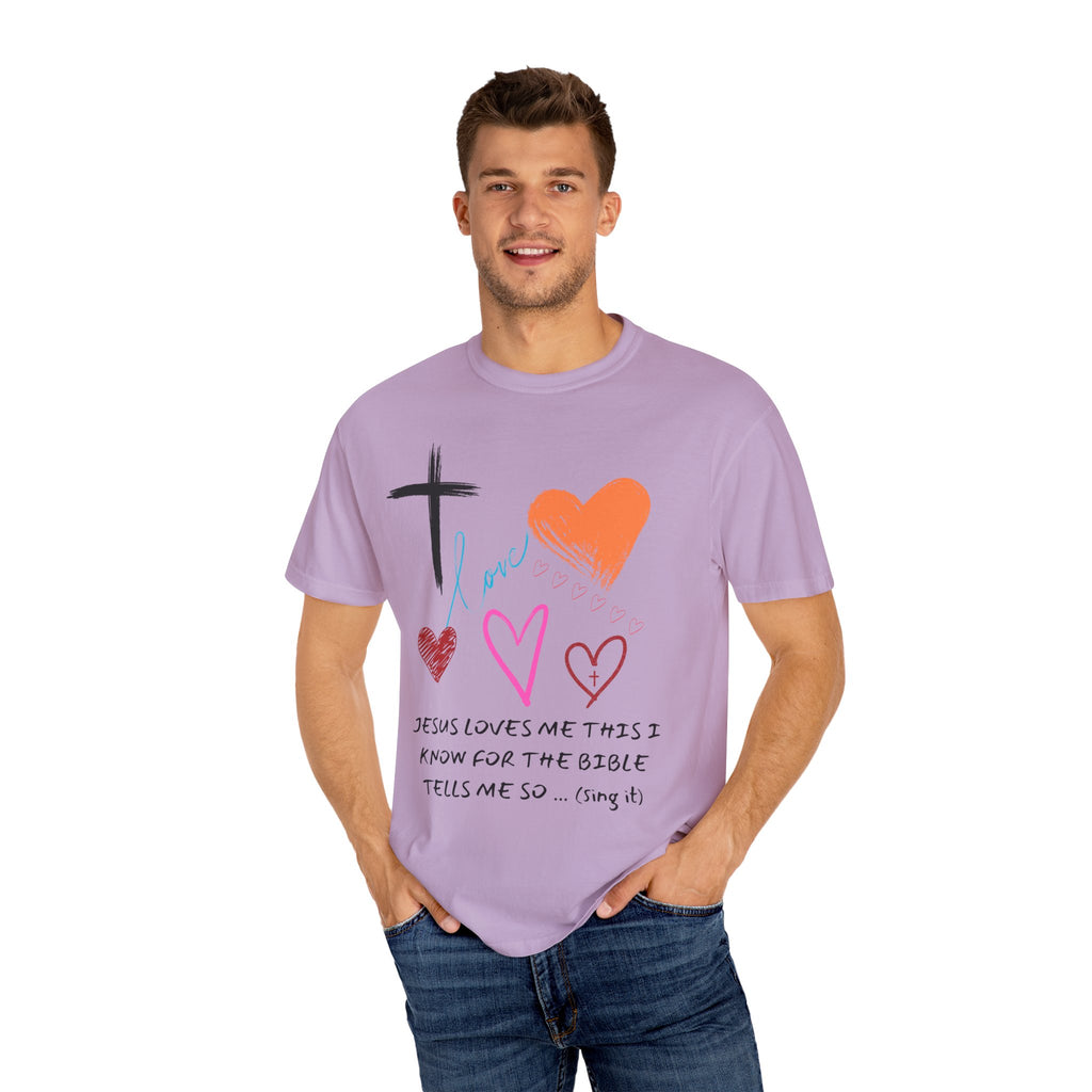 Faith-Inspired Unisex T-Shirt | Jesus Loves Me Design | Christian Apparel, Inspirational Gift, Casual Wear, Spiritual Clothing, Everyday Tee