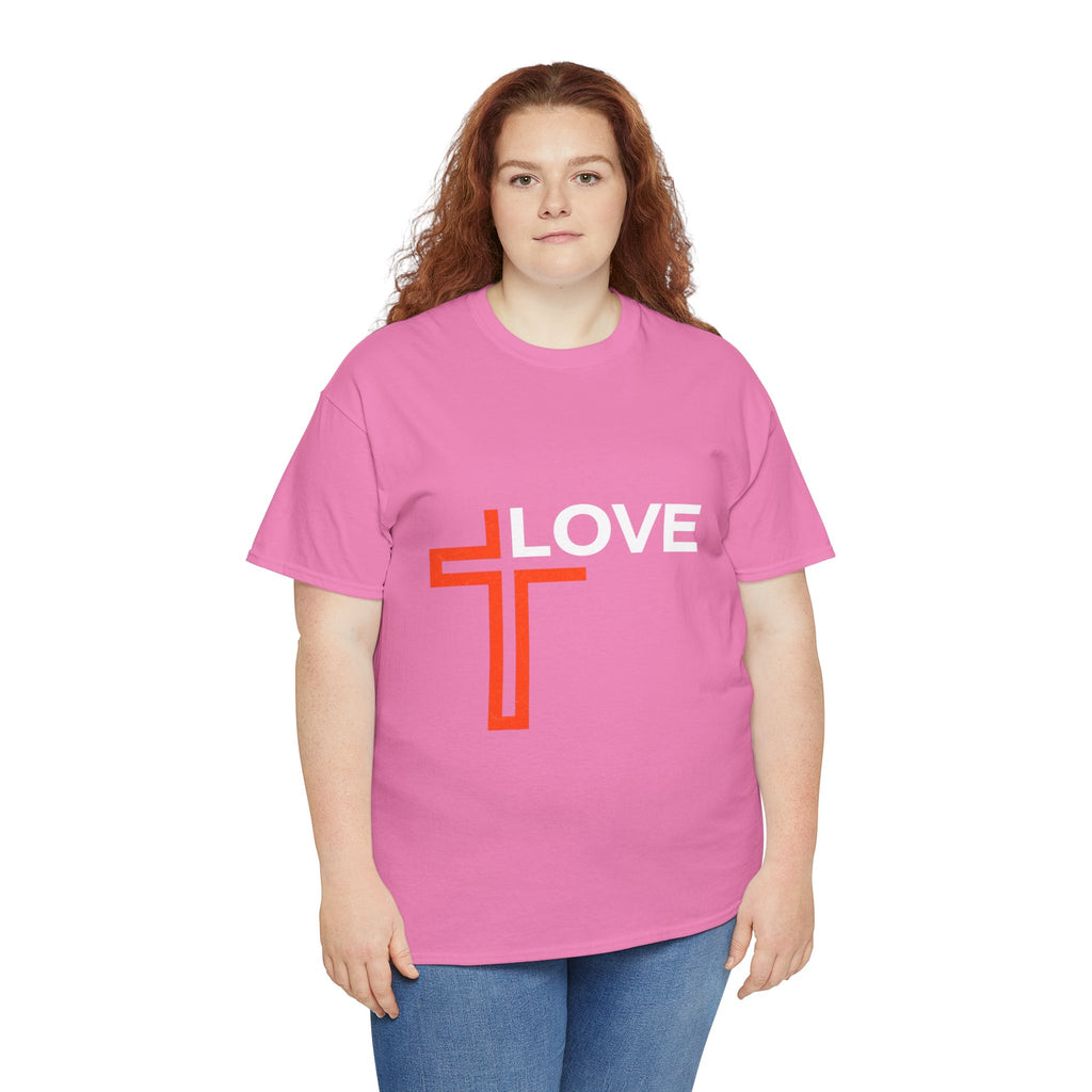 Love Unisex Heavy Cotton T-Shirt – Christian Faith Tee, Inspirational Apparel
