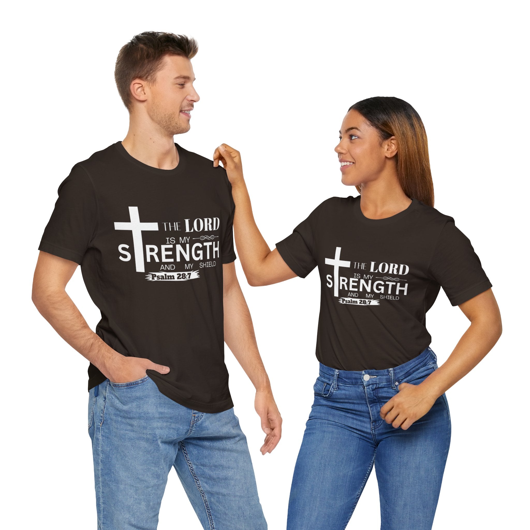 The Lord Is My Strength Tee – Psalm 28:7