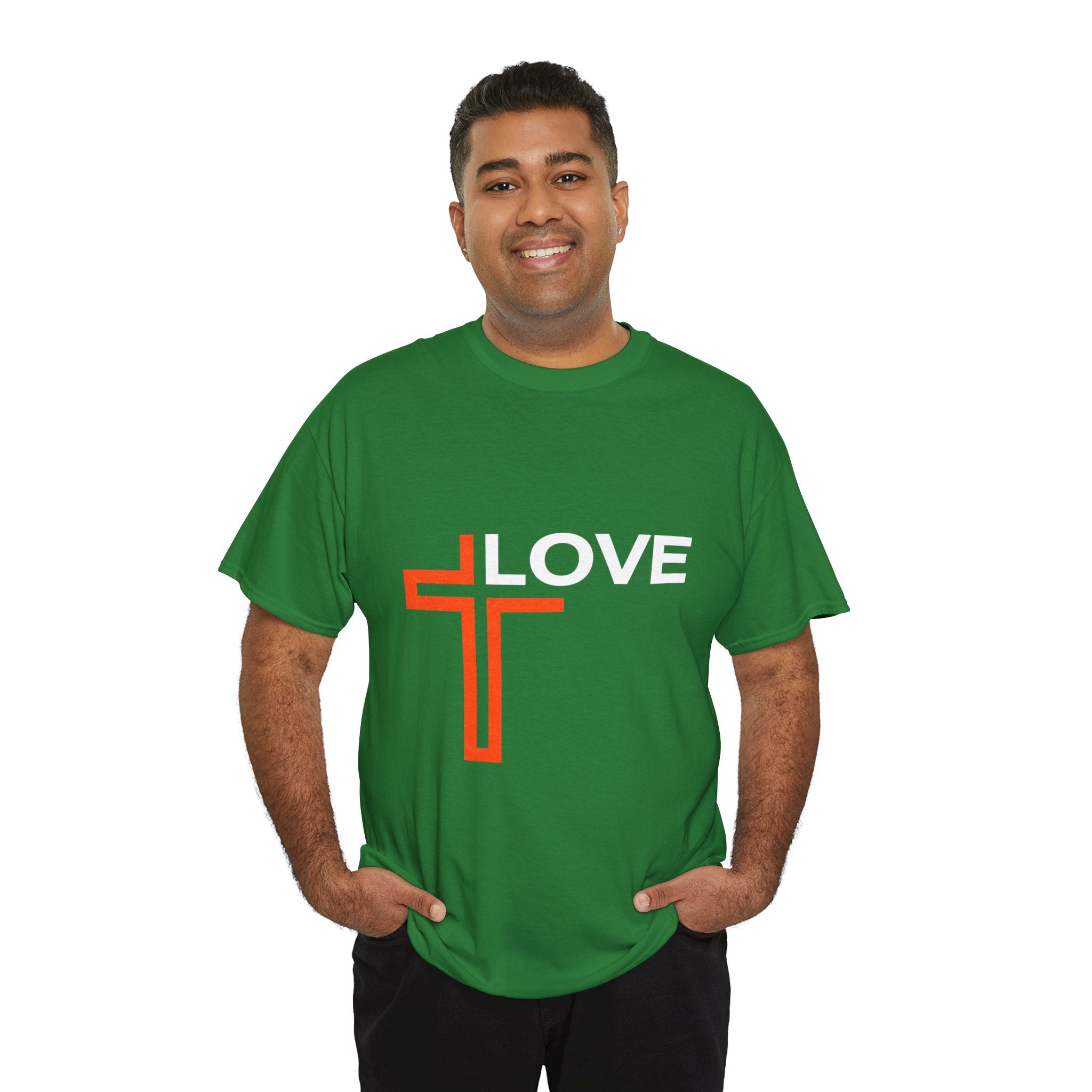 Love Unisex Heavy Cotton T-Shirt – Christian Faith Tee, Inspirational Apparel
