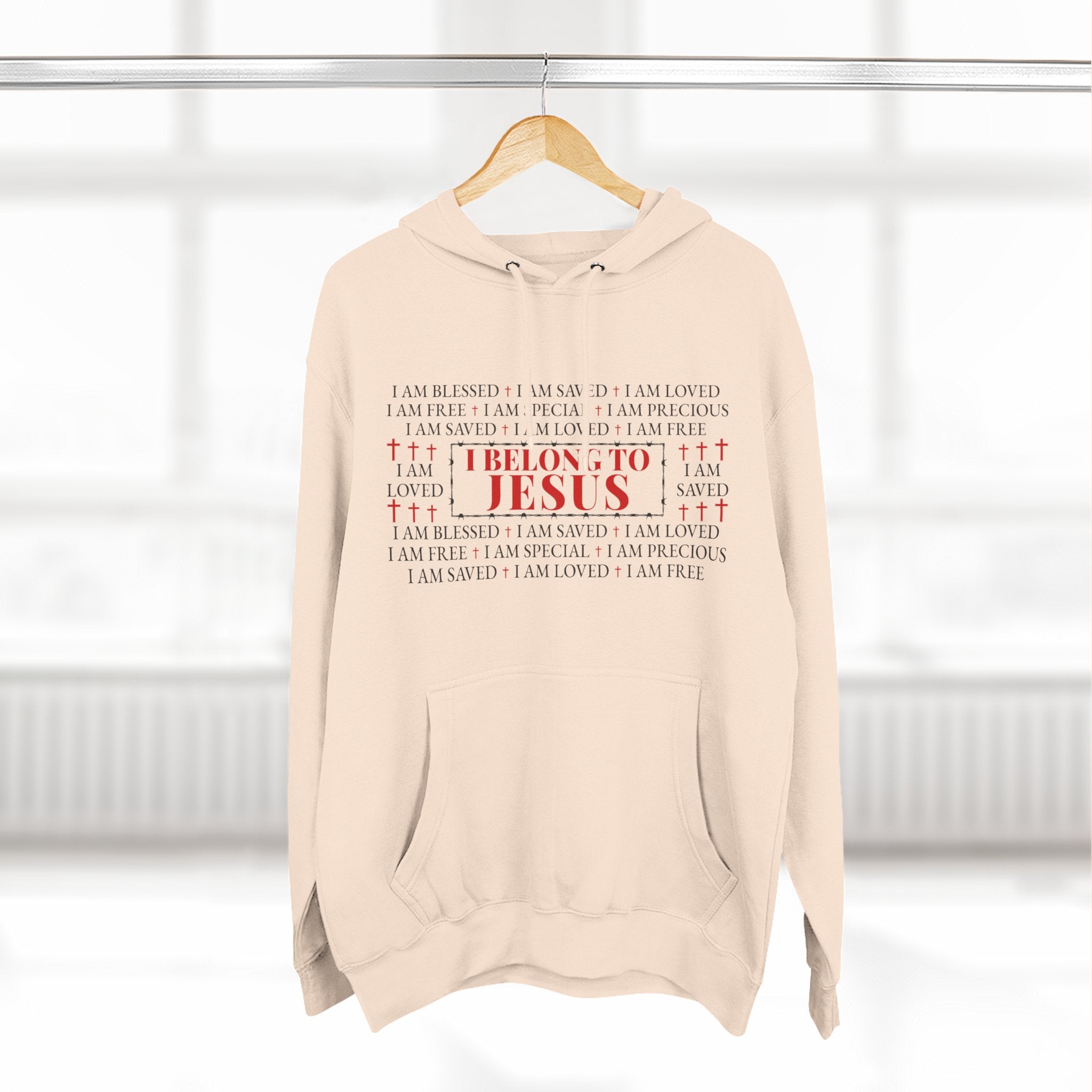 I Belong To Jesus Hoodie – Unisex Fleece Christian Sweatshirt, Faith Apparel Gift