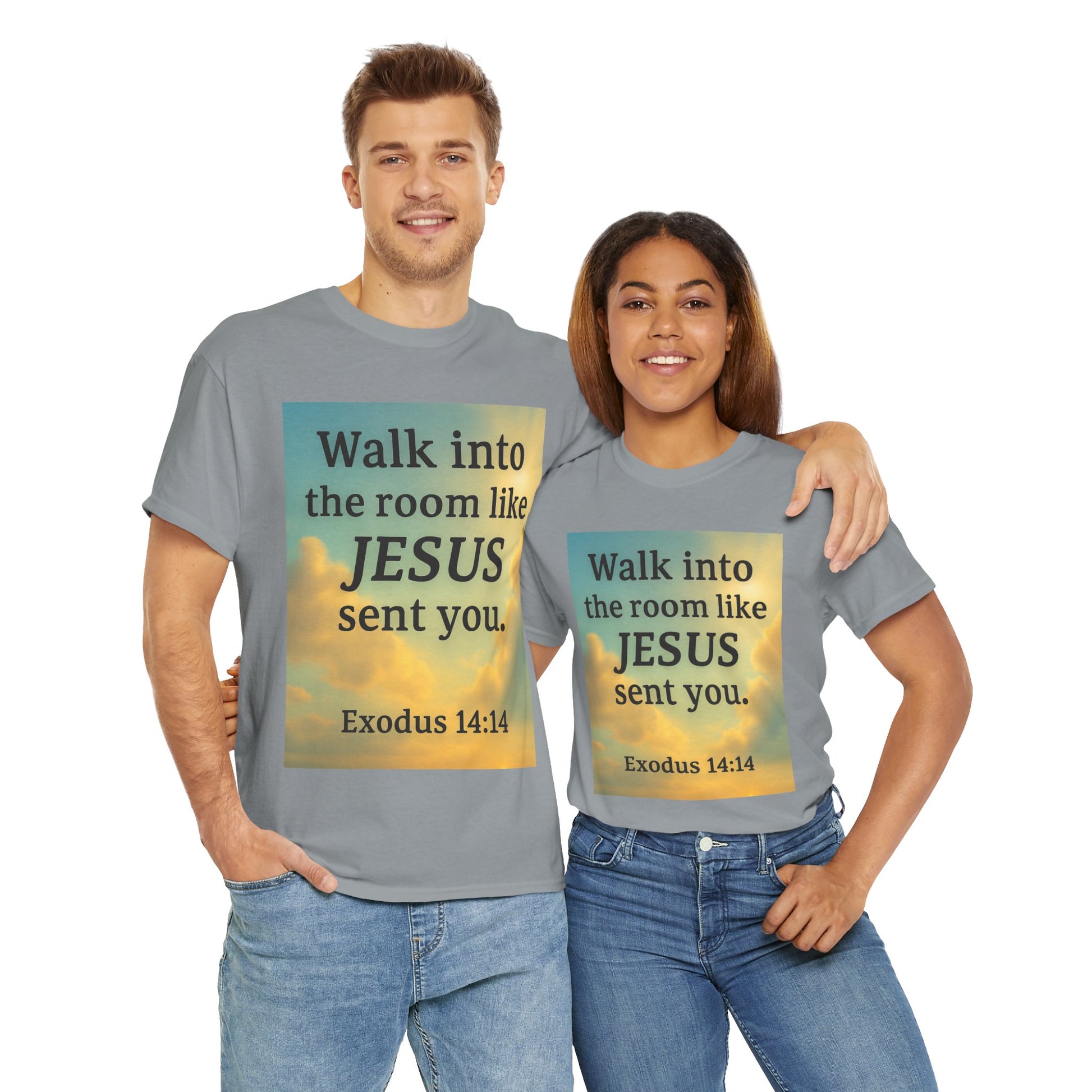 Walk into the Room like JESUS, Cotton T-Shirt
