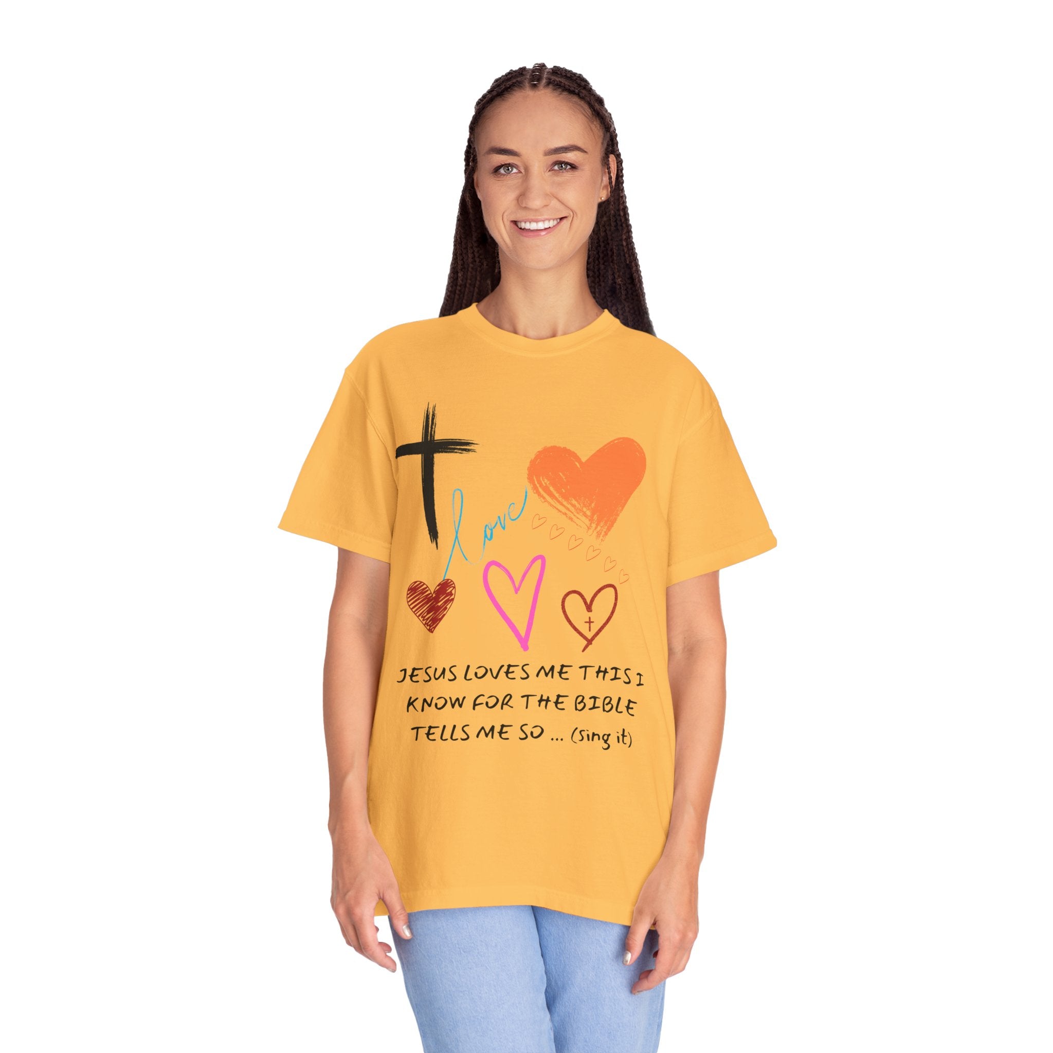 Faith-Inspired Unisex T-Shirt | Jesus Loves Me Design | Christian Apparel, Inspirational Gift, Casual Wear, Spiritual Clothing, Everyday Tee