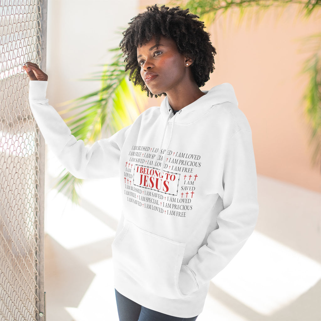 I Belong To Jesus Hoodie – Unisex Fleece Christian Sweatshirt, Faith Apparel Gift