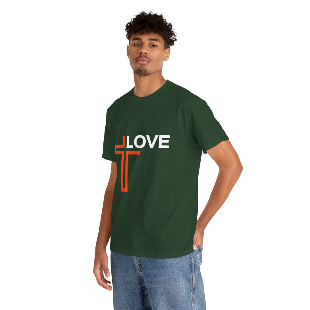 Love Unisex Heavy Cotton T-Shirt – Christian Faith Tee, Inspirational Apparel
