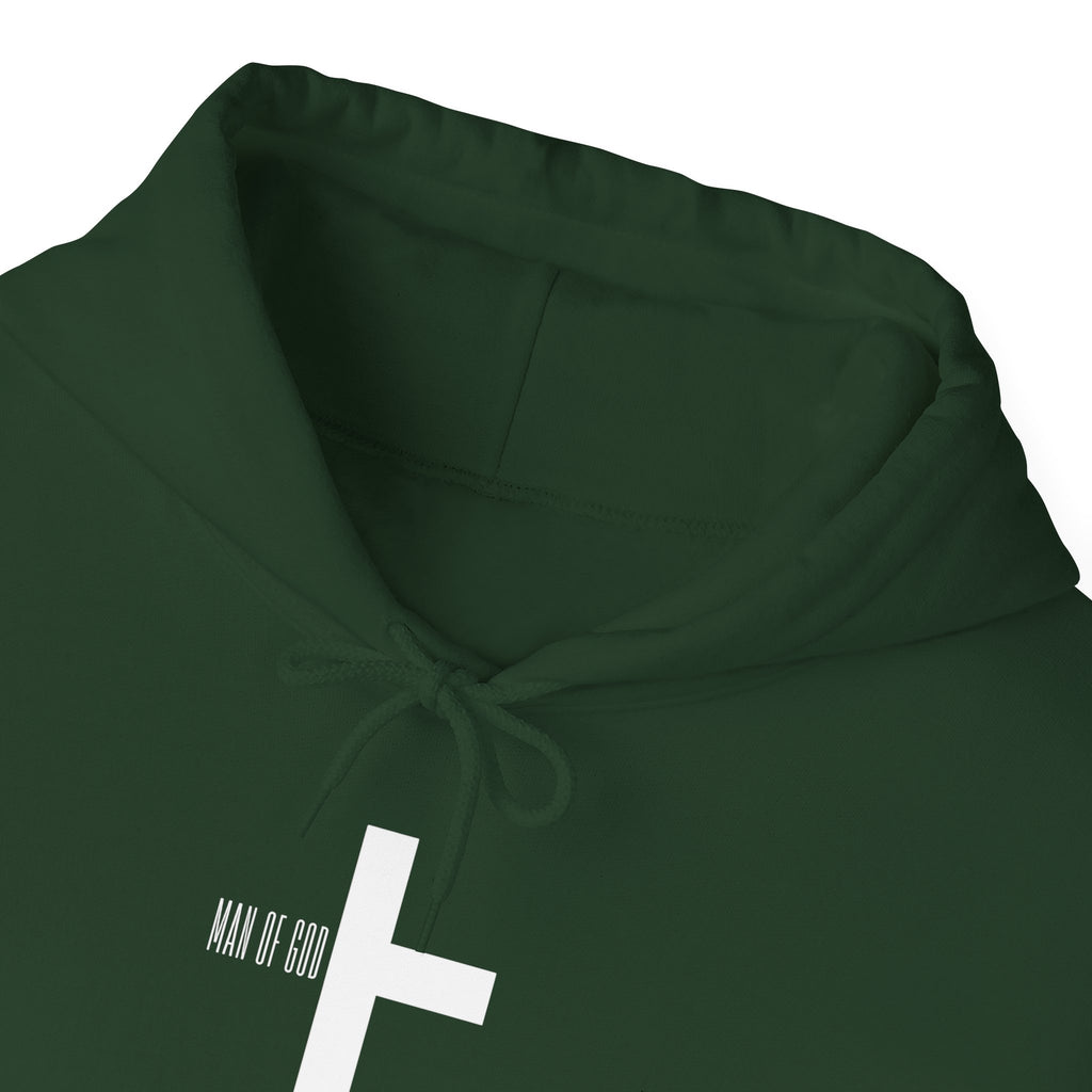 Man of God Hoodie – “I’m All In” Christian Fleece Sweatshirt, Faith Apparel Gift