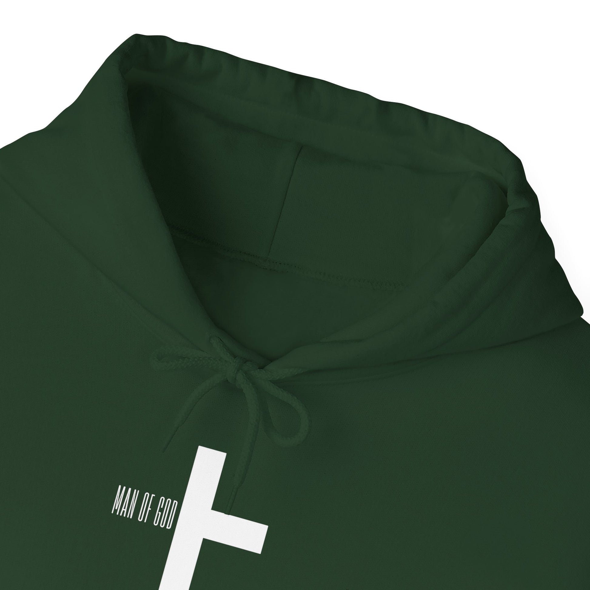 Man of God Hoodie – “I’m All In” Christian Fleece Sweatshirt, Faith Apparel Gift
