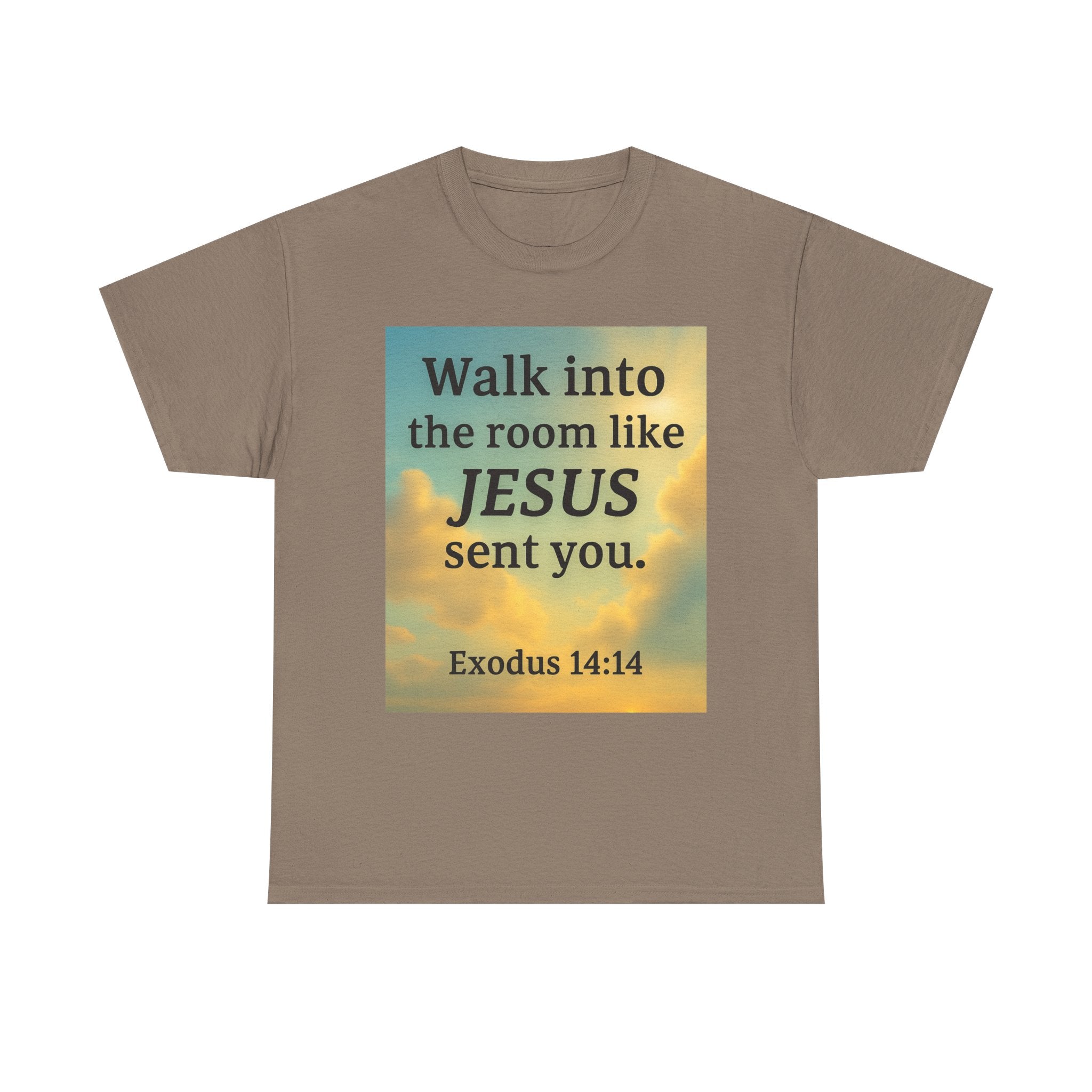 Walk into the Room like JESUS, Cotton T-Shirt