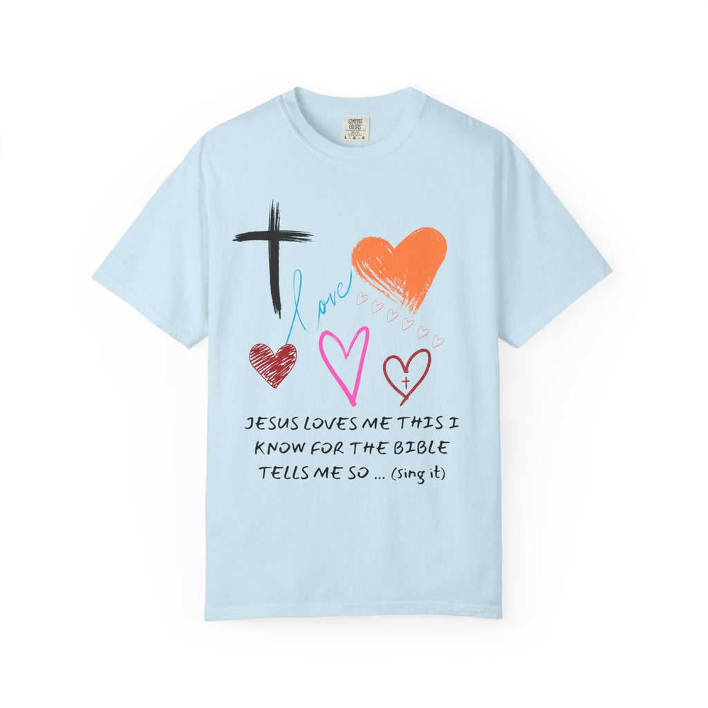 Faith-Inspired Unisex T-Shirt | Jesus Loves Me Design | Christian Apparel, Inspirational Gift, Casual Wear, Spiritual Clothing, Everyday Tee