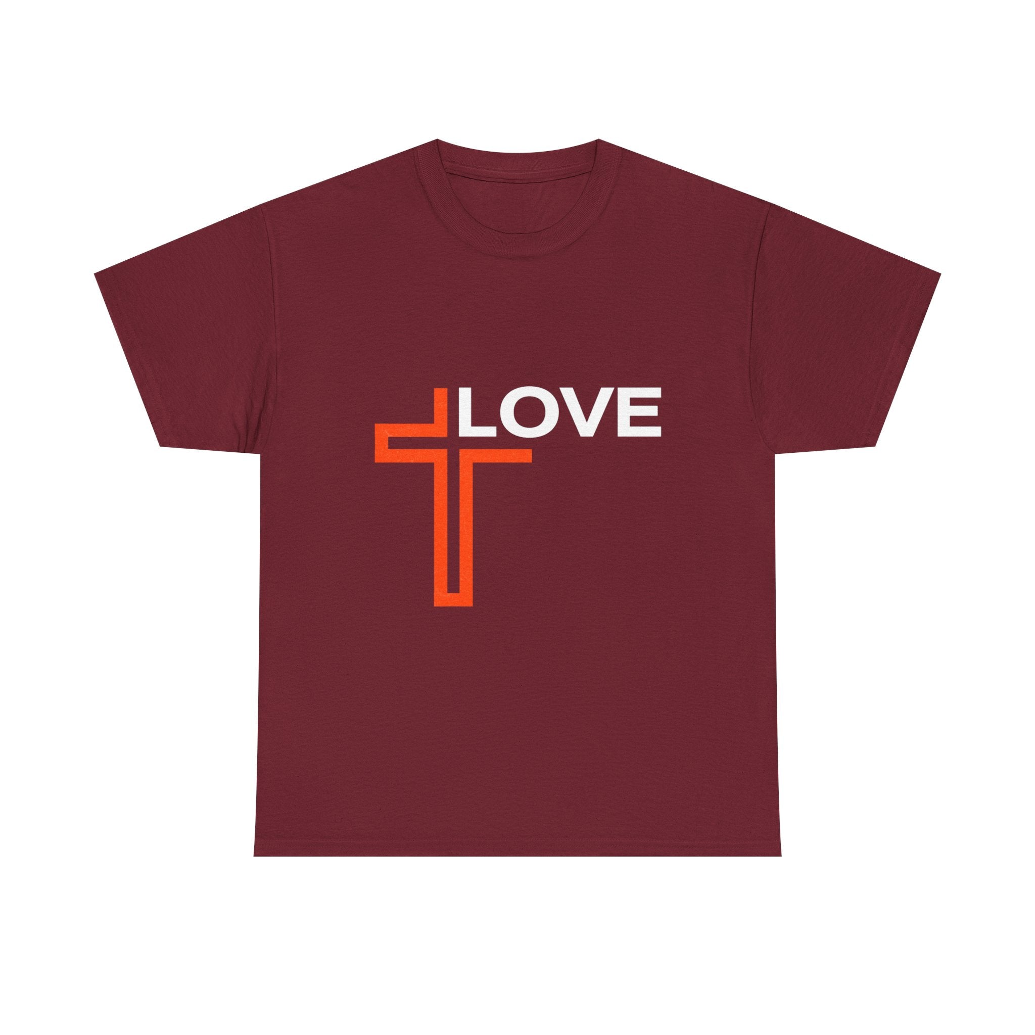 Love Unisex Heavy Cotton T-Shirt – Christian Faith Tee, Inspirational Apparel