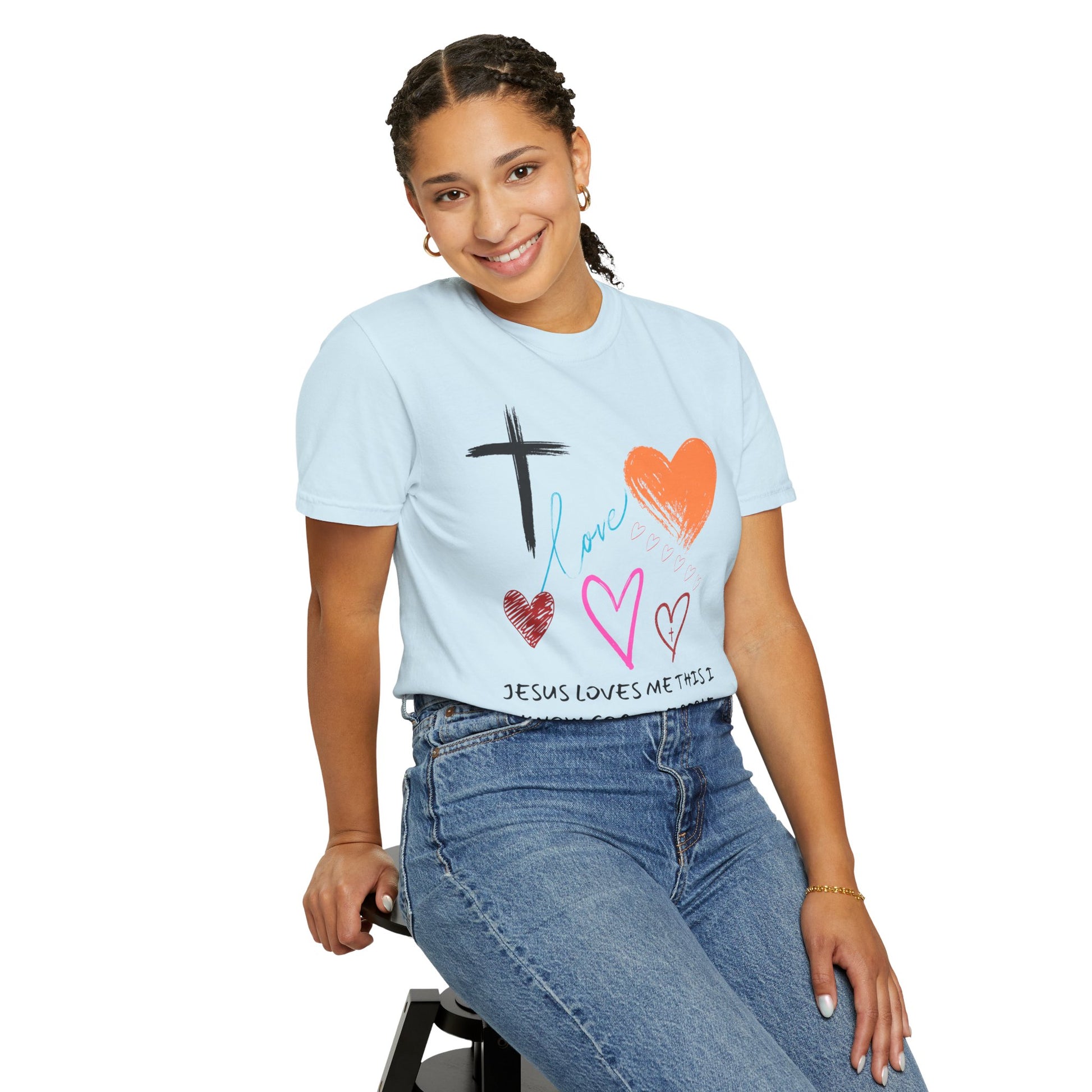 Faith-Inspired Unisex T-Shirt | Jesus Loves Me Design | Christian Apparel, Inspirational Gift, Casual Wear, Spiritual Clothing, Everyday Tee