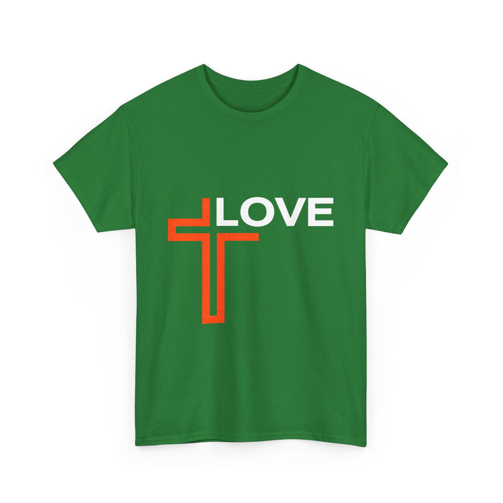 Love Unisex Heavy Cotton T-Shirt – Christian Faith Tee, Inspirational Apparel