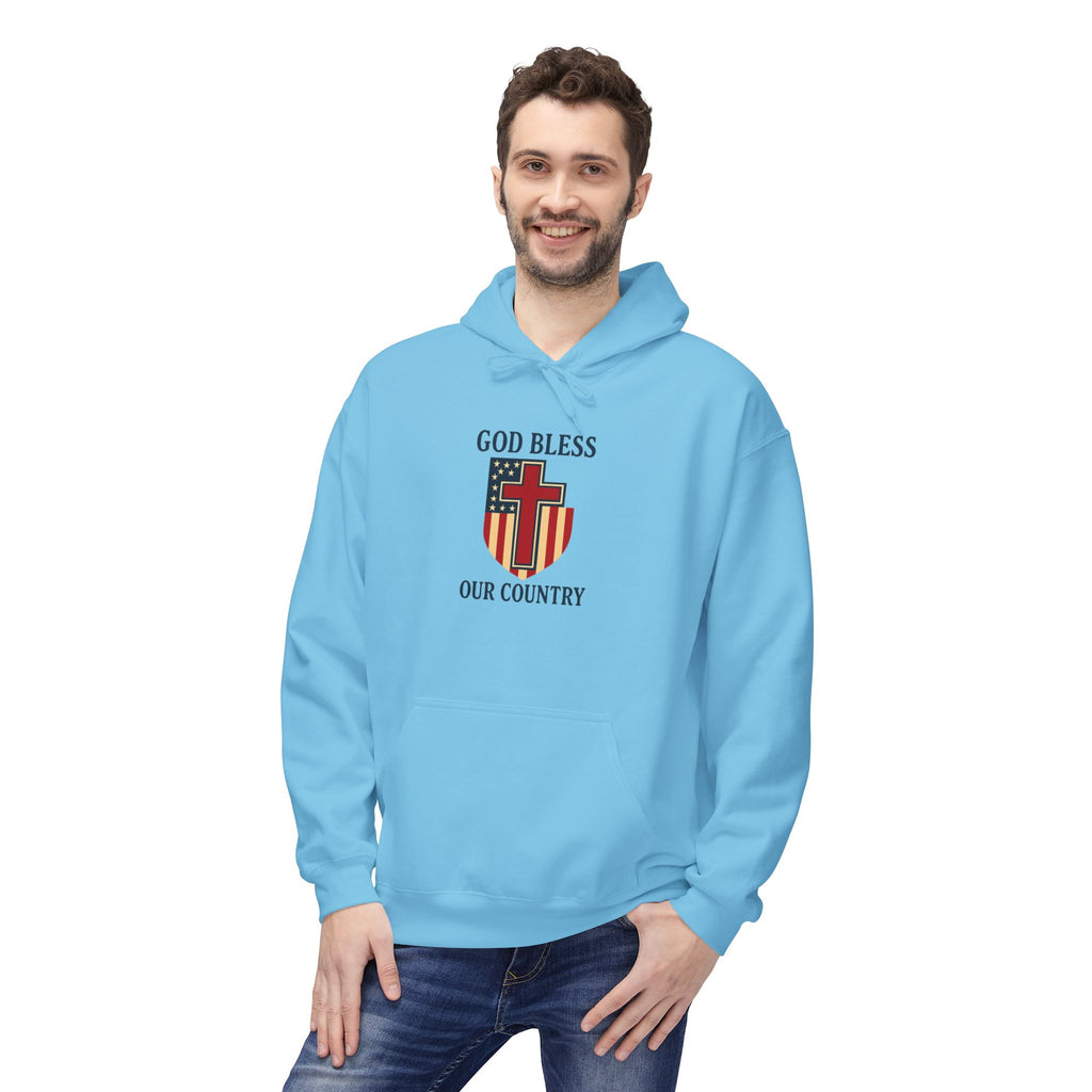 Patriotic Fleece Hoodie – Unisex Cozy Sweatshirt for All Seasons