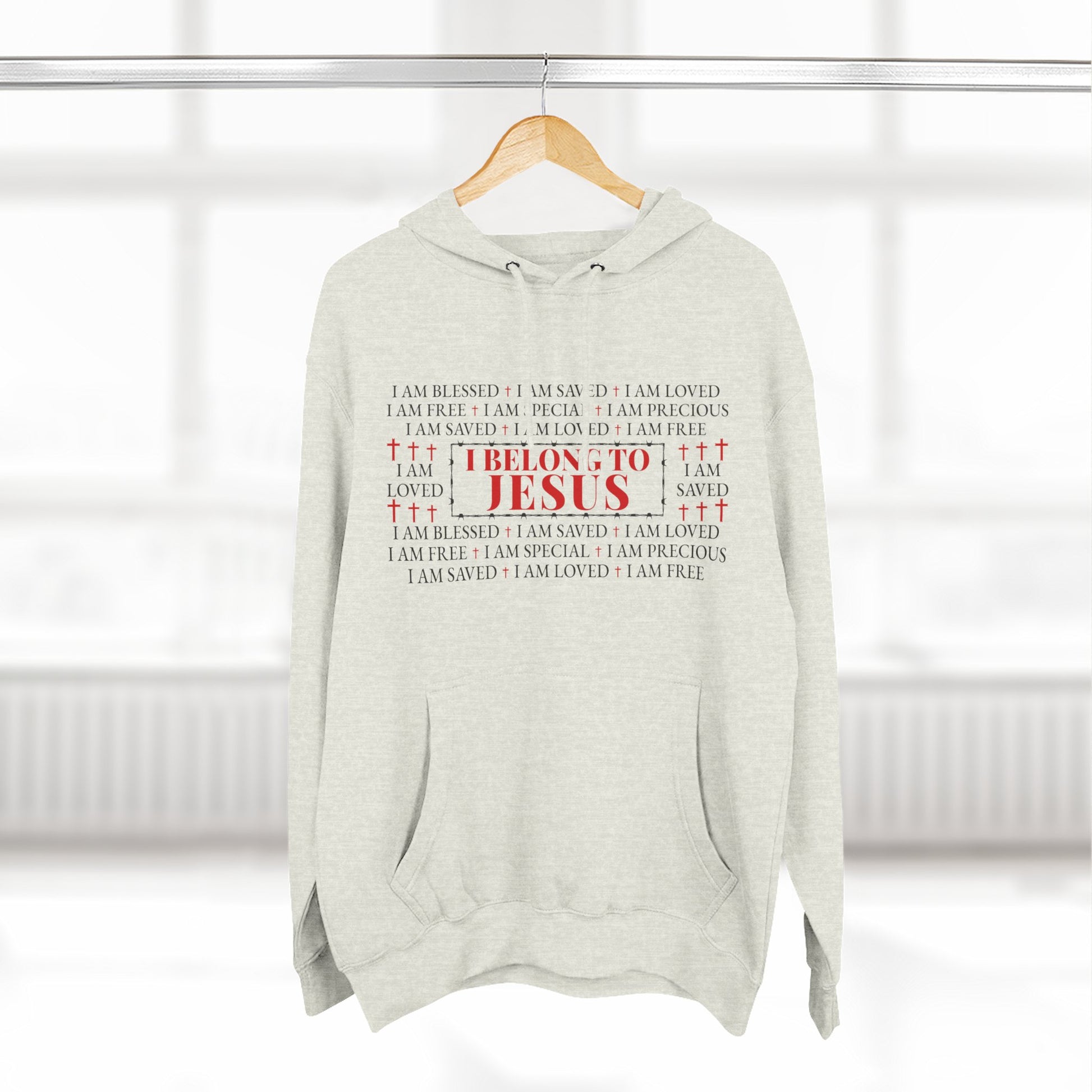 I Belong To Jesus Hoodie – Unisex Fleece Christian Sweatshirt, Faith Apparel Gift