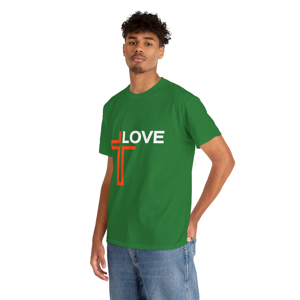 Love Unisex Heavy Cotton T-Shirt – Christian Faith Tee, Inspirational Apparel