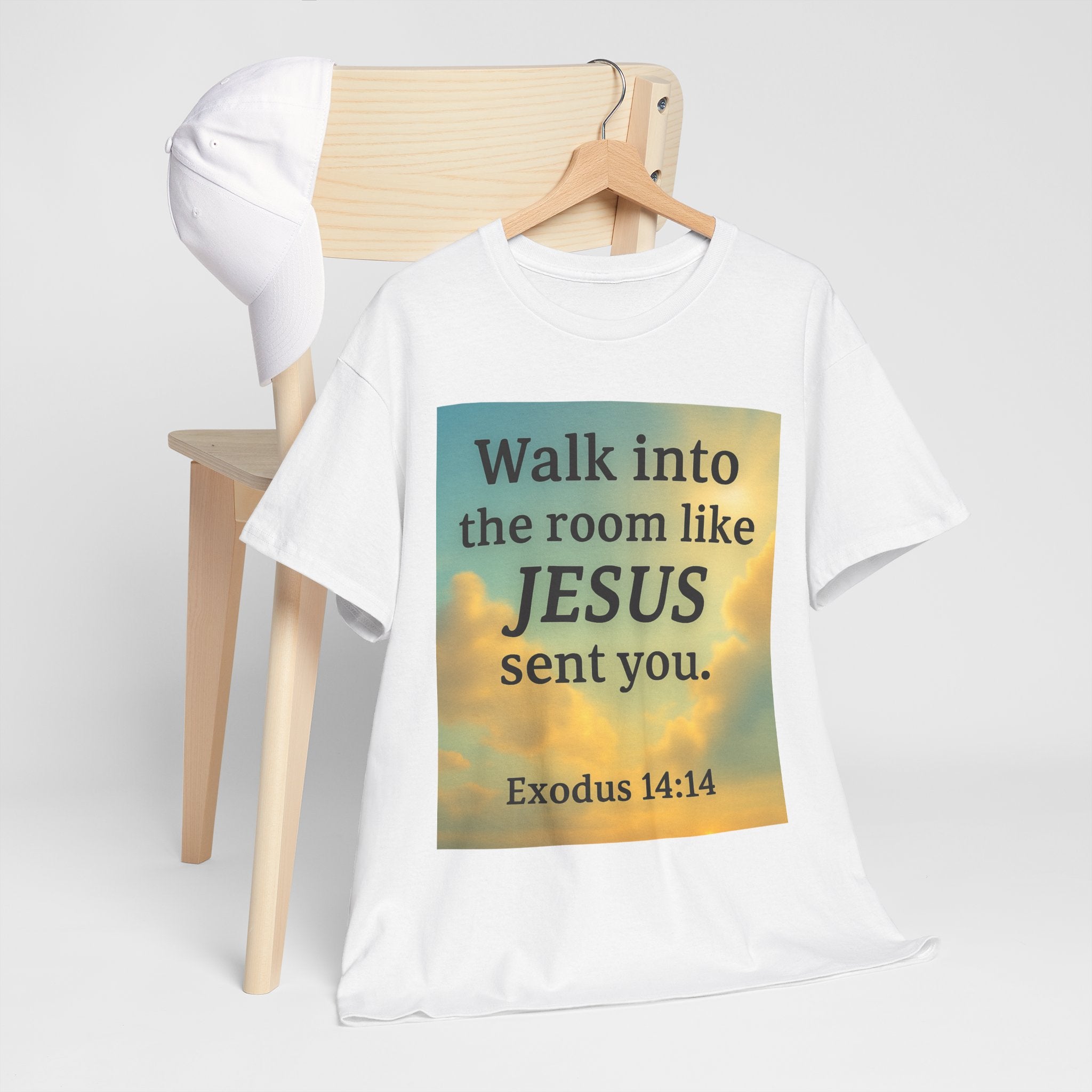 Walk into the Room like JESUS, Cotton T-Shirt