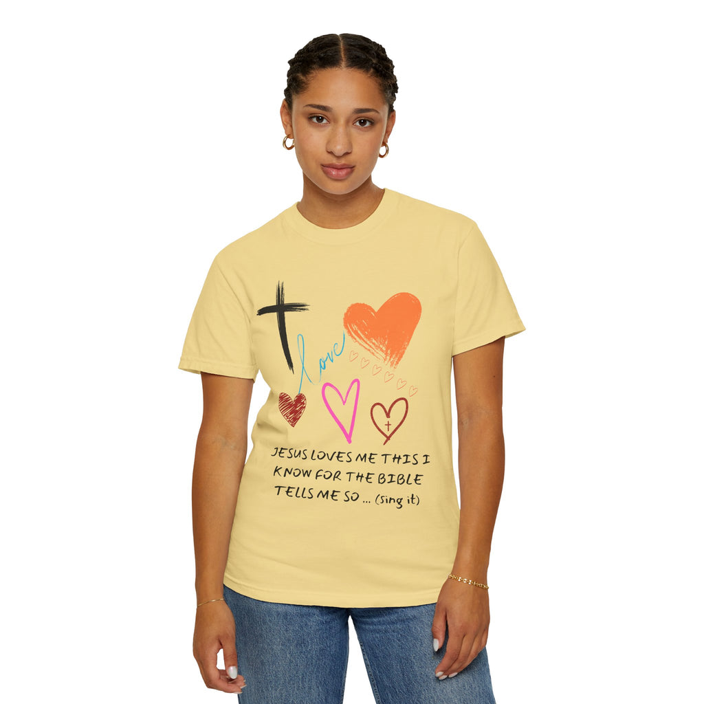 Faith-Inspired Unisex T-Shirt | Jesus Loves Me Design | Christian Apparel, Inspirational Gift, Casual Wear, Spiritual Clothing, Everyday Tee