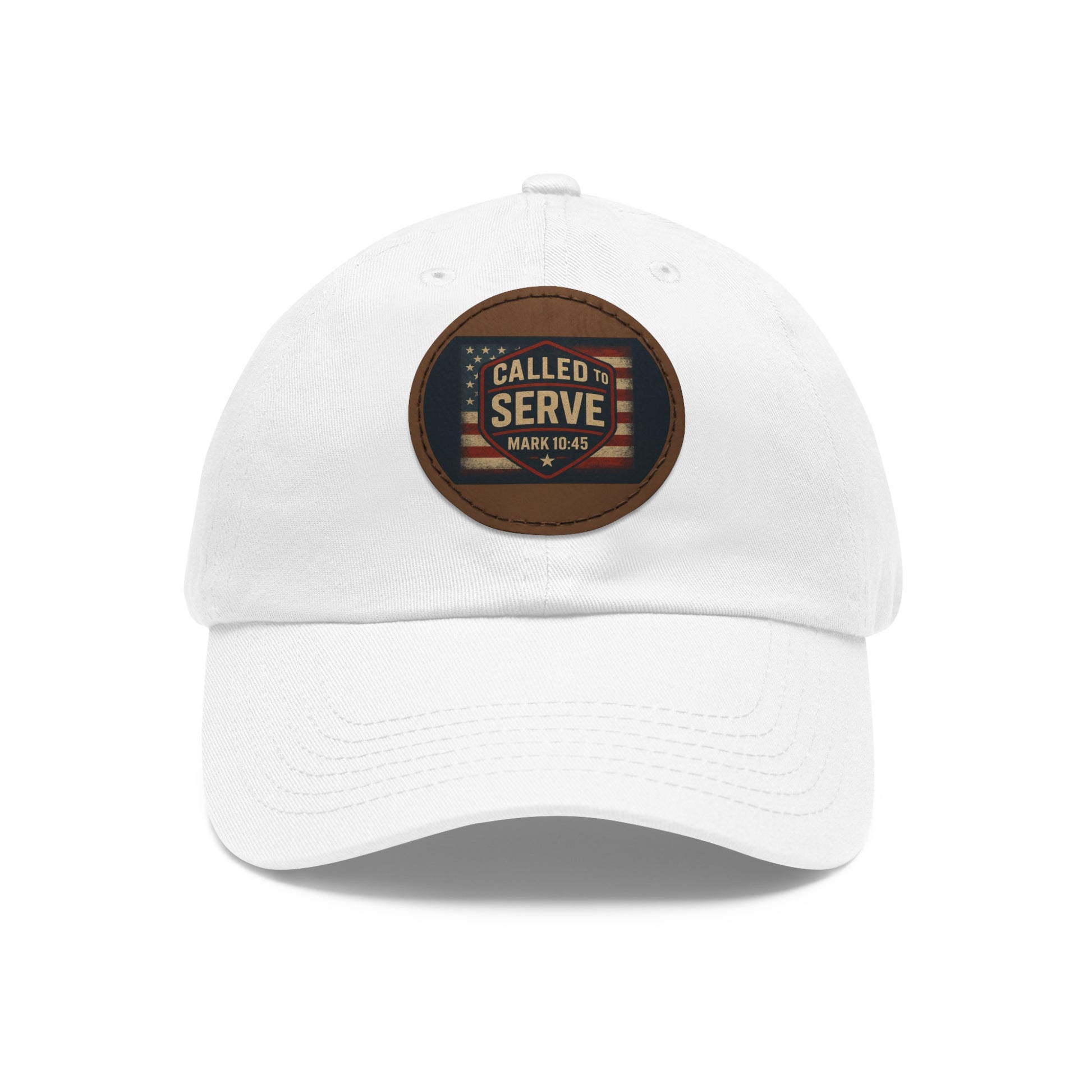 Called to Serve Dad Hat with Leather Patch