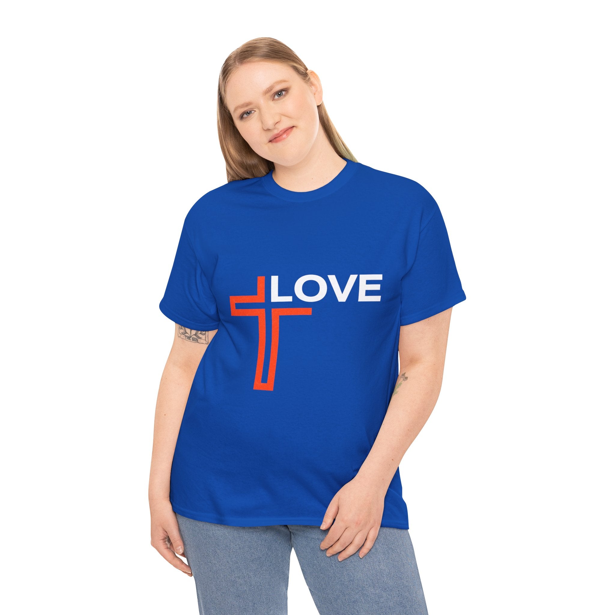 Love Unisex Heavy Cotton T-Shirt – Christian Faith Tee, Inspirational Apparel