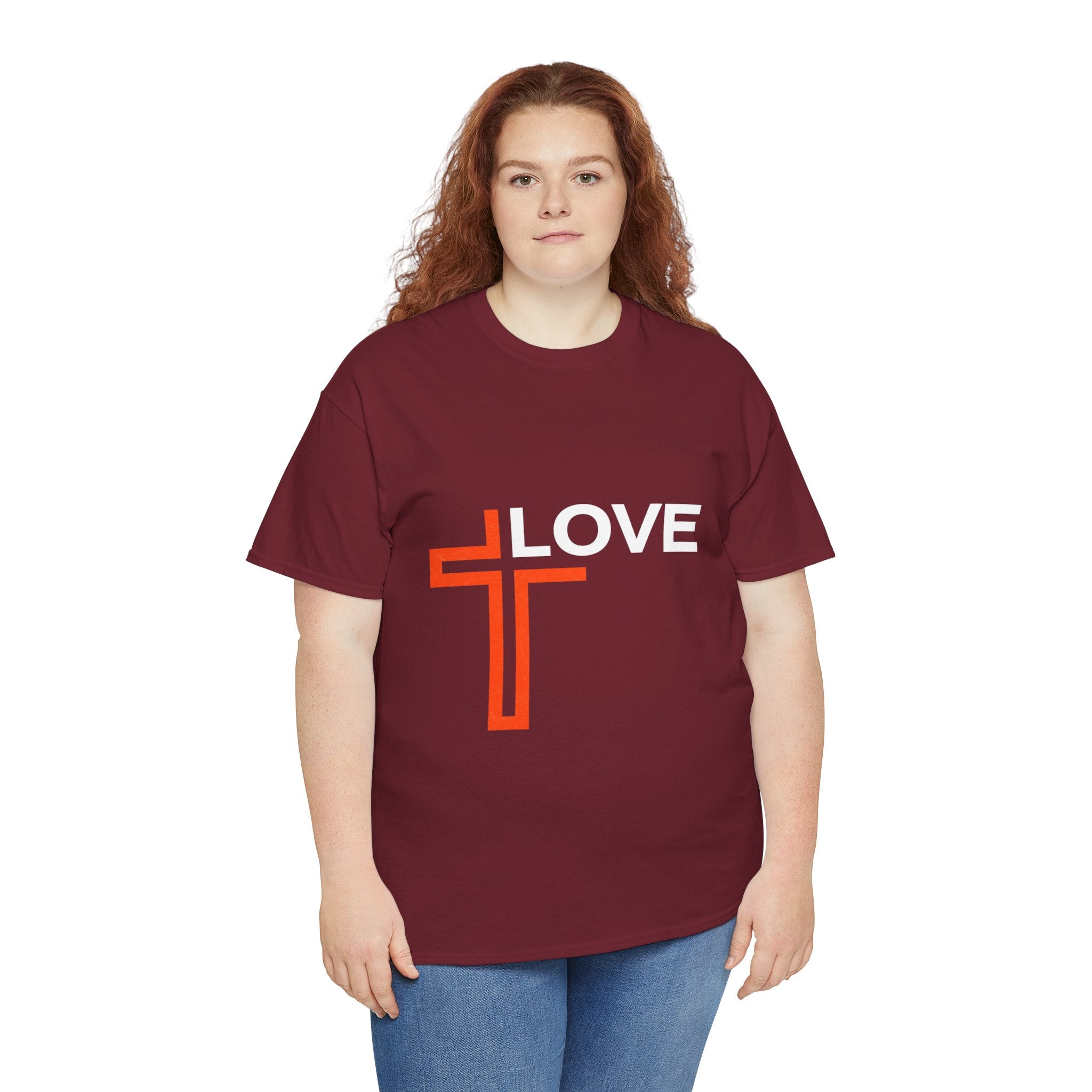 Love Unisex Heavy Cotton T-Shirt – Christian Faith Tee, Inspirational Apparel
