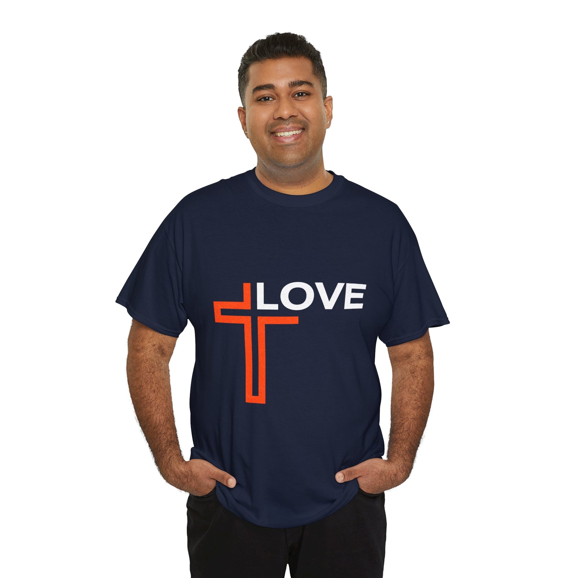 Love Unisex Heavy Cotton T-Shirt – Christian Faith Tee, Inspirational Apparel