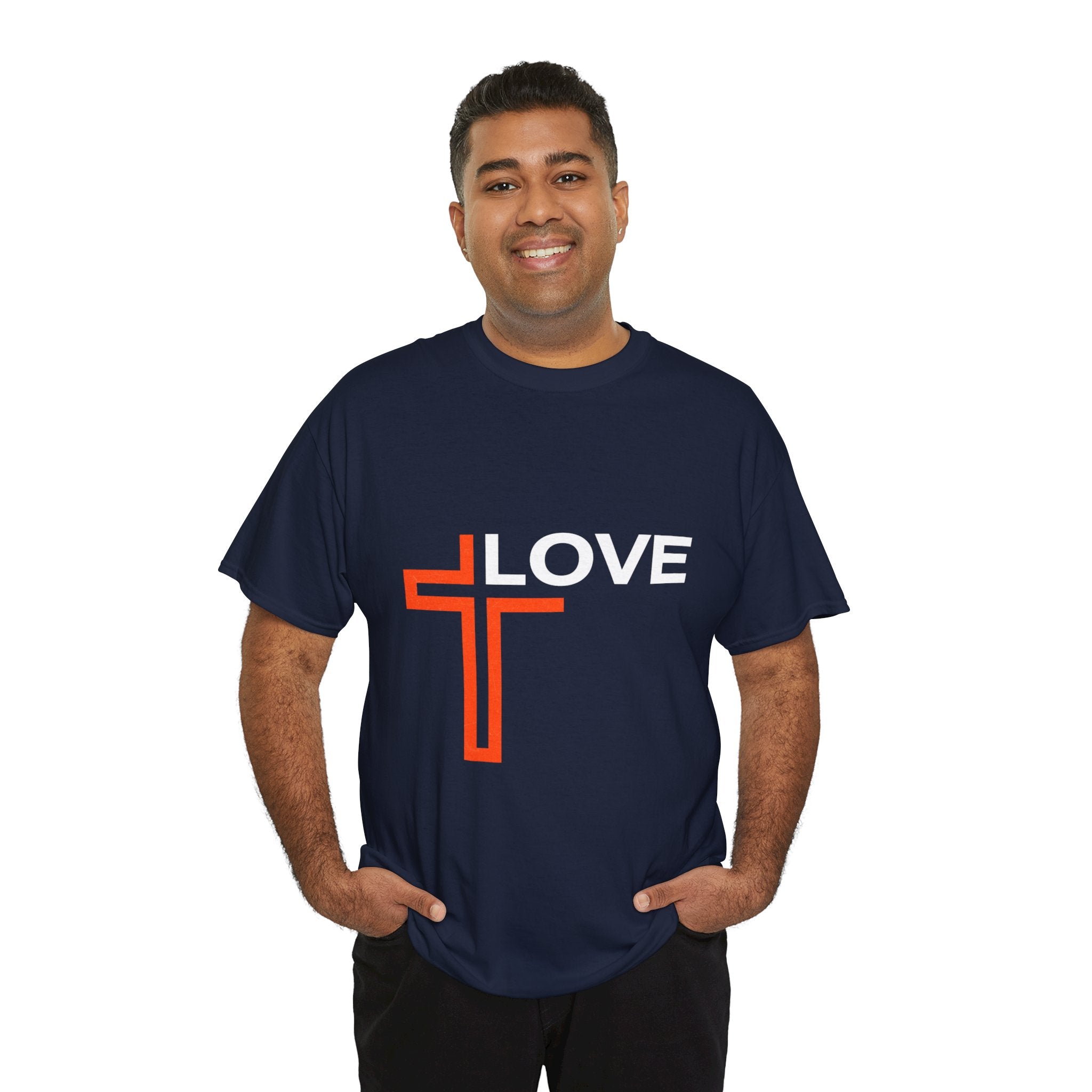 Love Unisex Heavy Cotton T-Shirt – Christian Faith Tee, Inspirational Apparel
