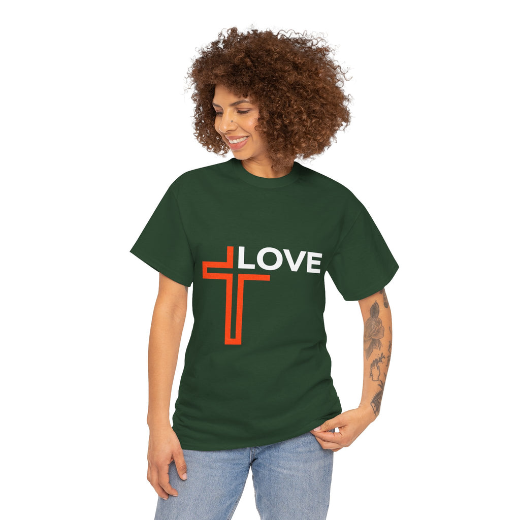 Love Unisex Heavy Cotton T-Shirt – Christian Faith Tee, Inspirational Apparel