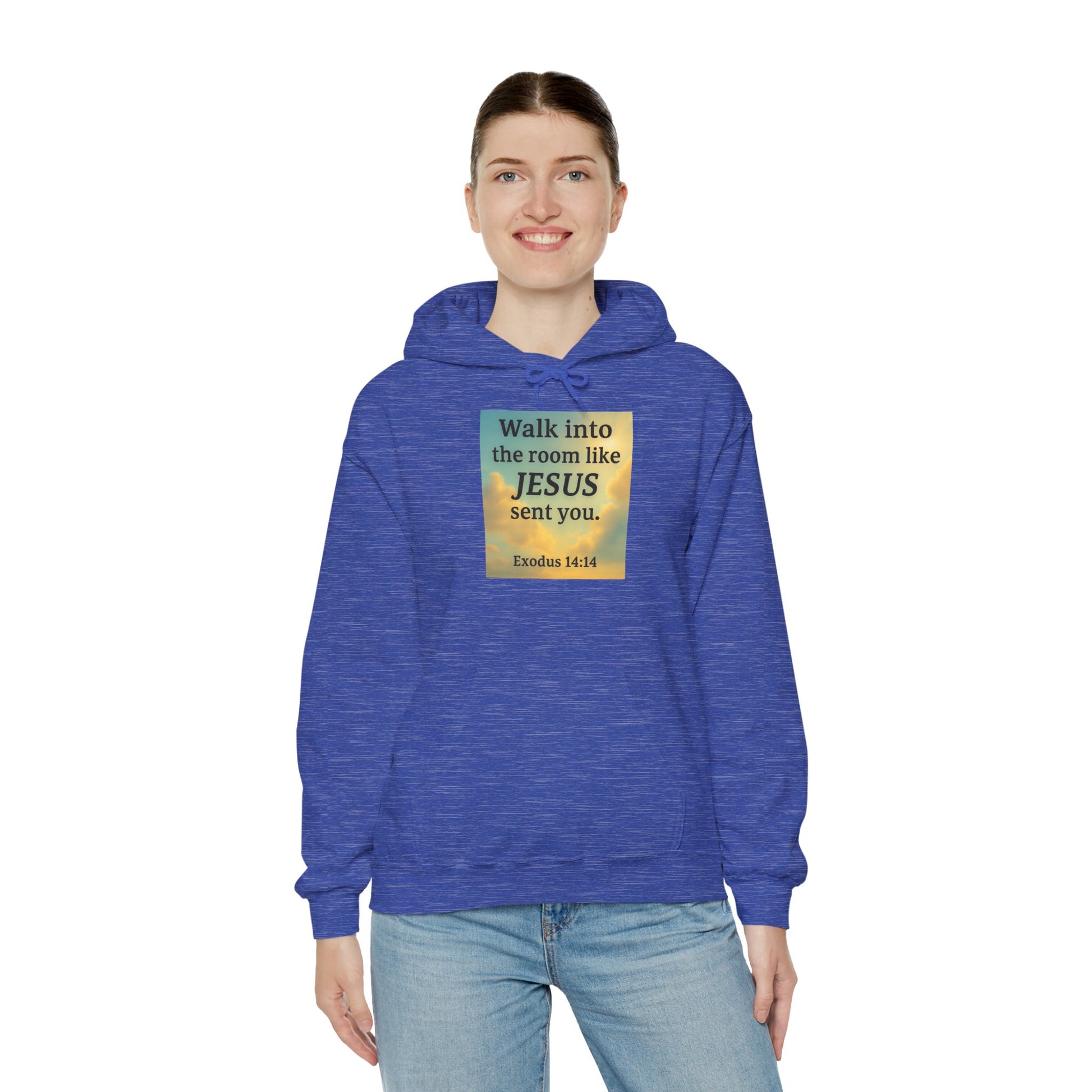 Walk Into The Room Unisex Heavy Blend™ Hooded Sweatshirt
