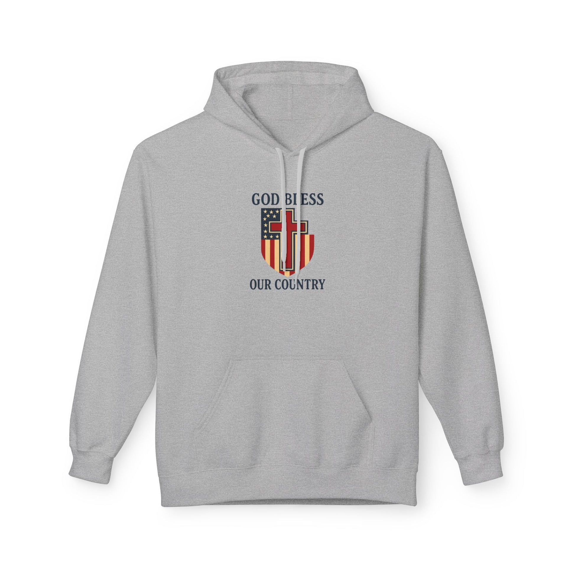 Patriotic Fleece Hoodie – Unisex Cozy Sweatshirt for All Seasons