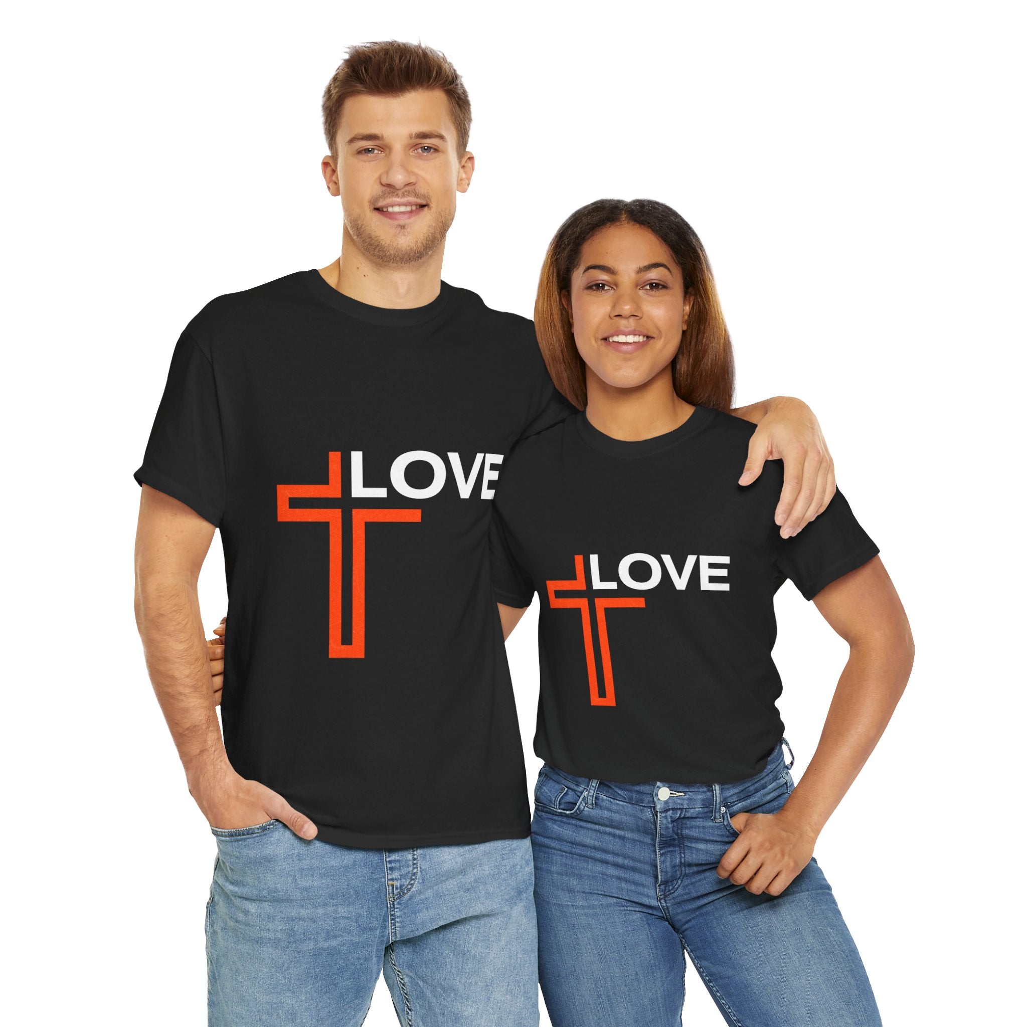 Love Unisex Heavy Cotton T-Shirt – Christian Faith Tee, Inspirational Apparel