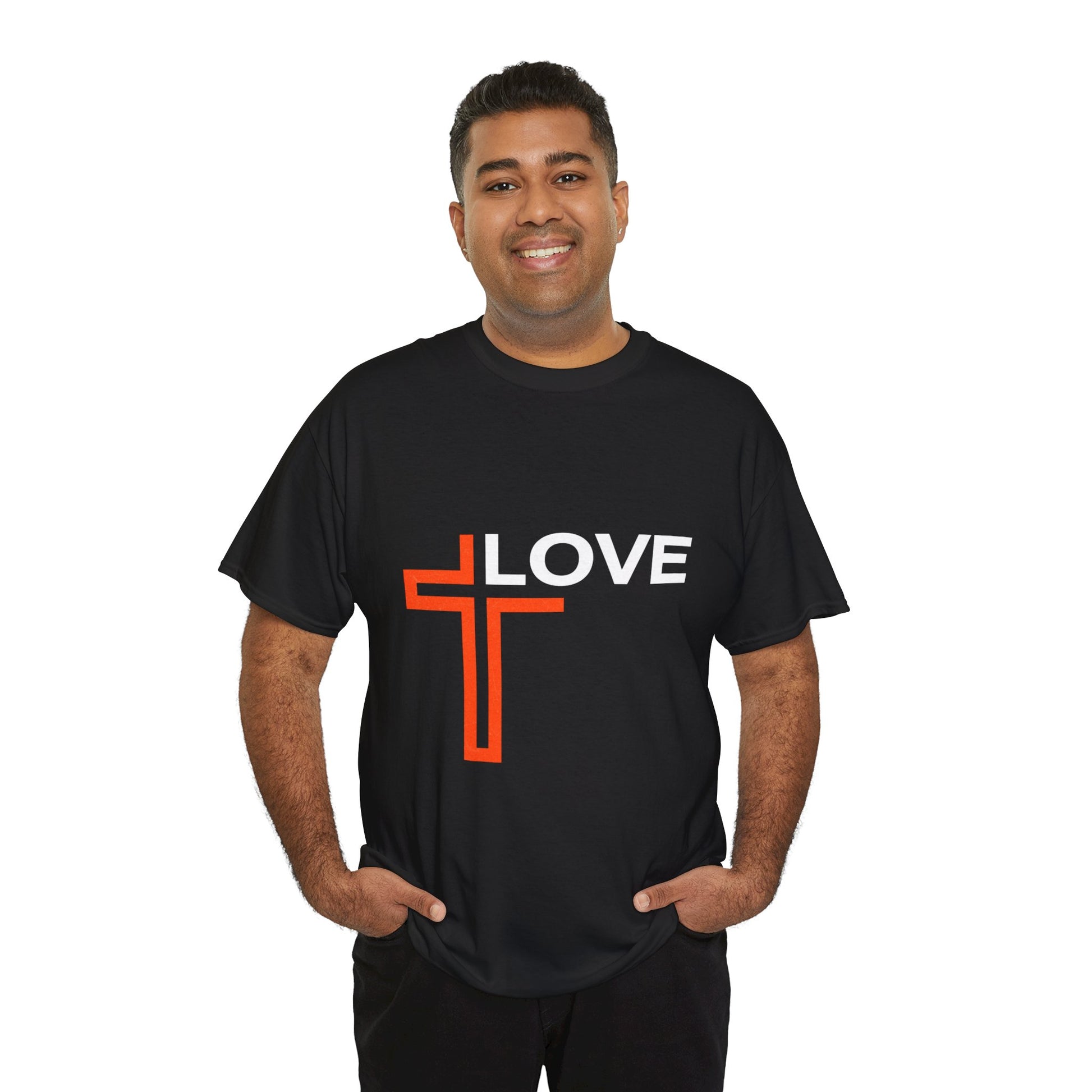 Love Unisex Heavy Cotton T-Shirt – Christian Faith Tee, Inspirational Apparel
