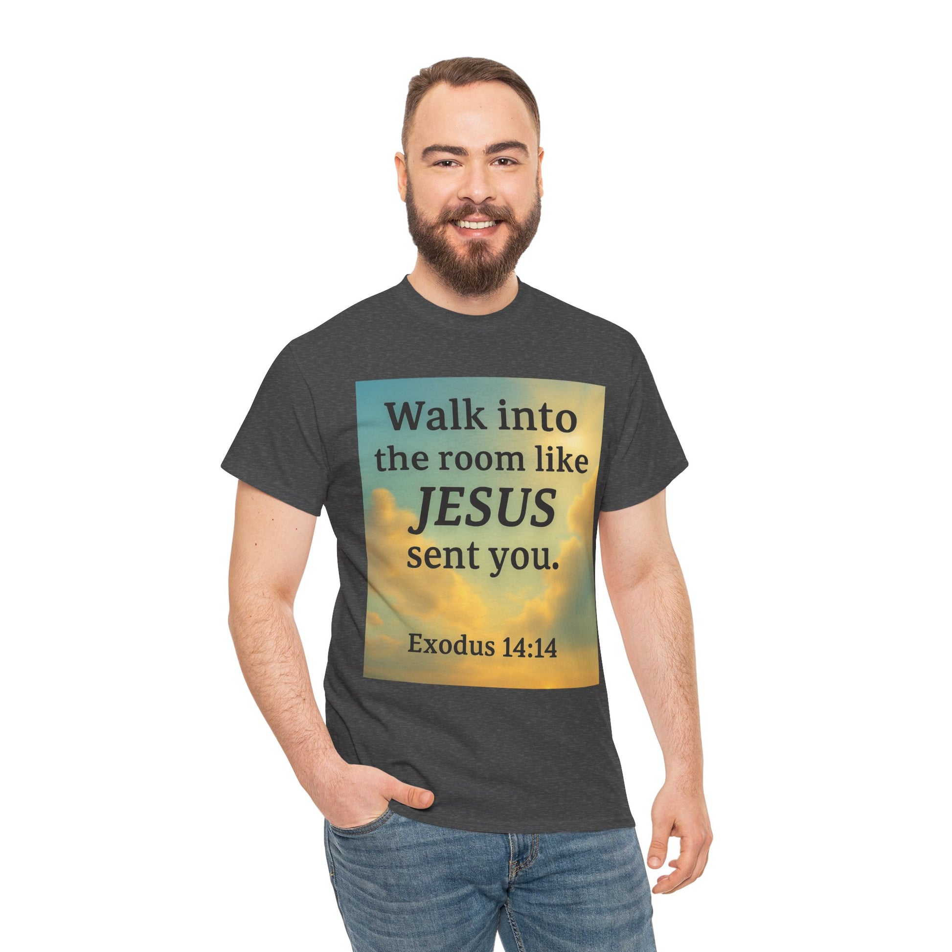 Walk into the Room like JESUS, Cotton T-Shirt