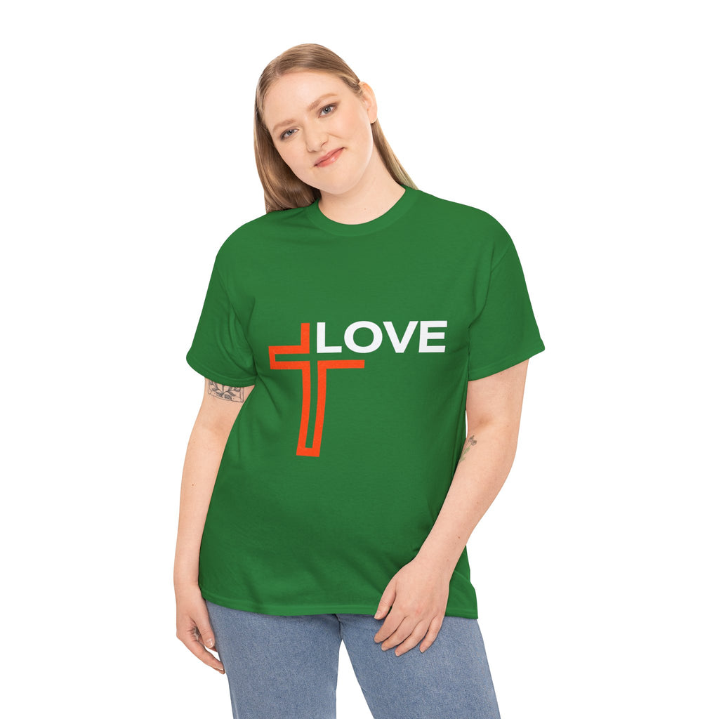 Love Unisex Heavy Cotton T-Shirt – Christian Faith Tee, Inspirational Apparel